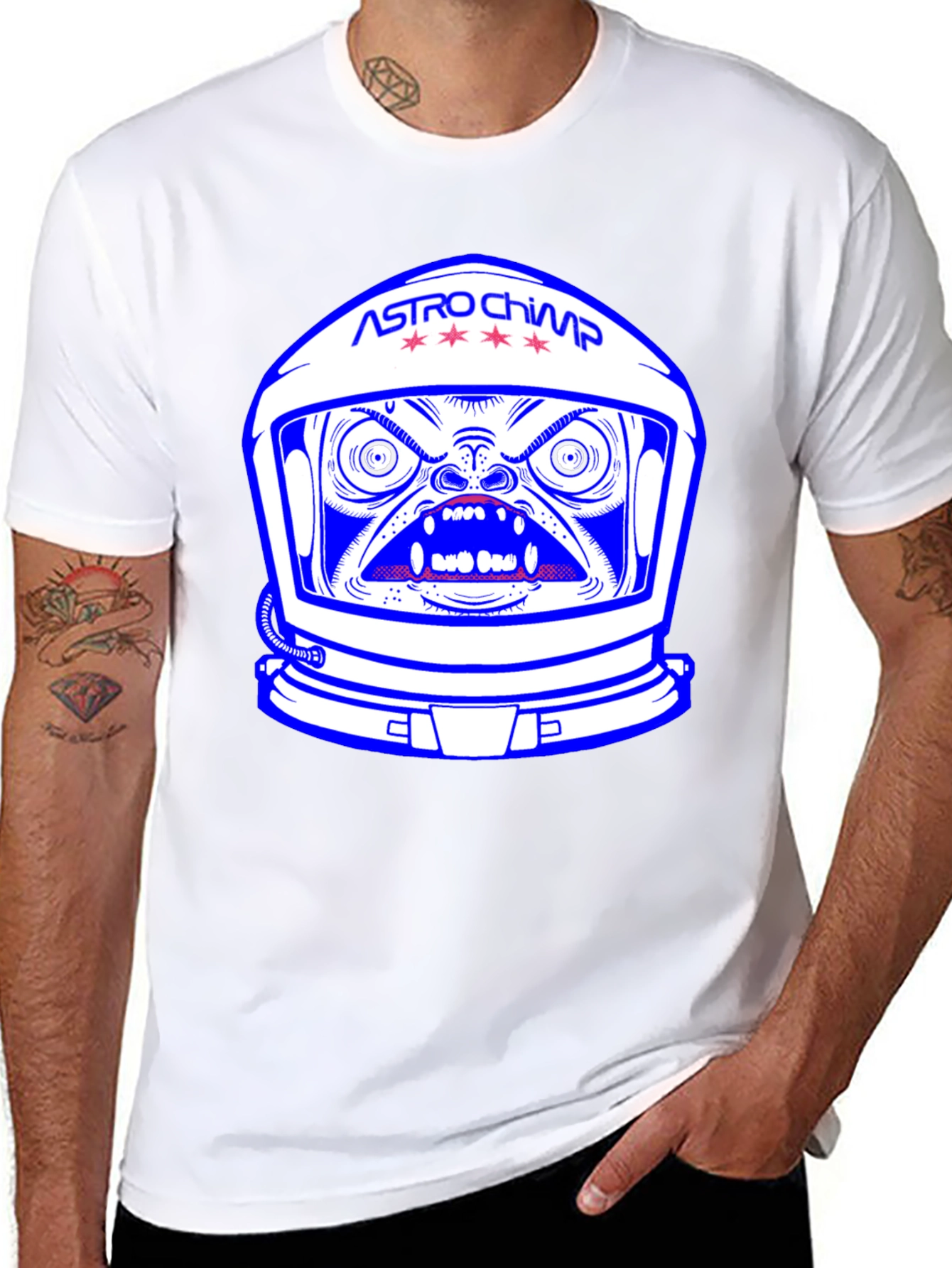 Astro Chimp T-Shirt - Space Monkey Graphic Tee