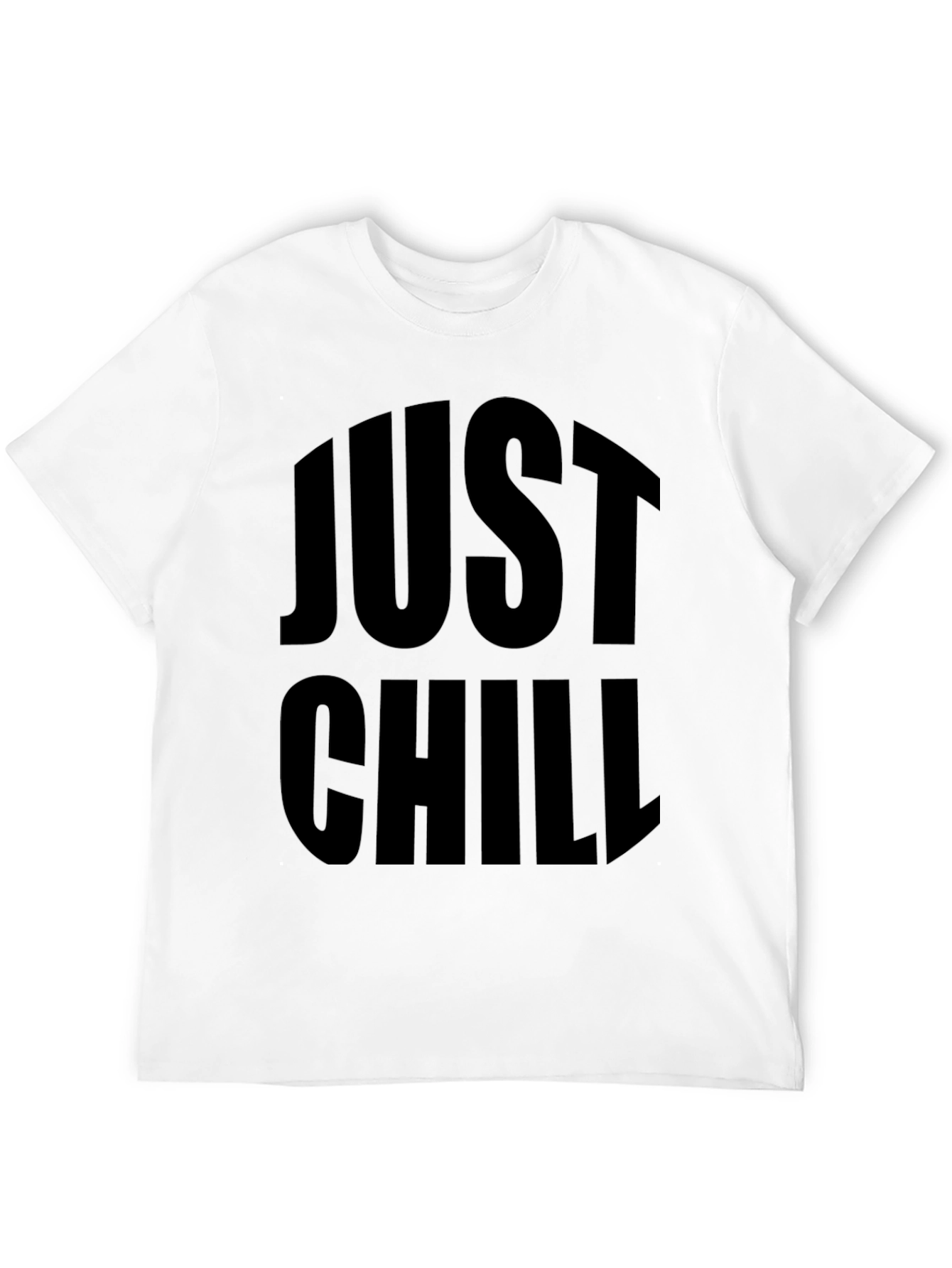 Just Chill Black Graphic Tee