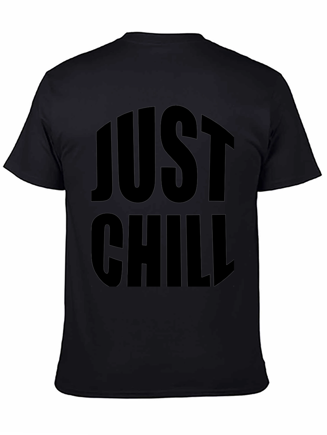 Just Chill Black Graphic Tee