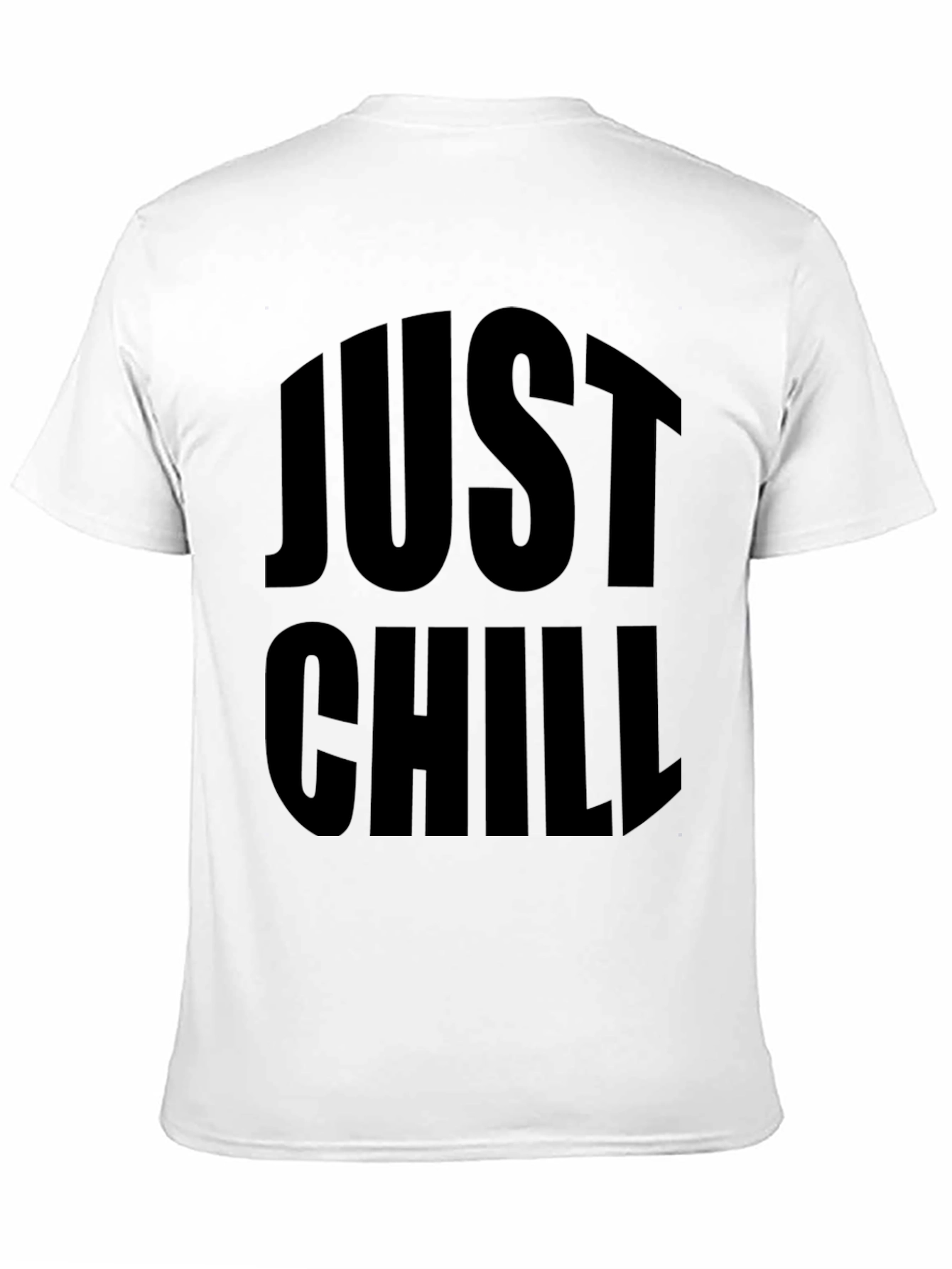 Just Chill Black Graphic Tee