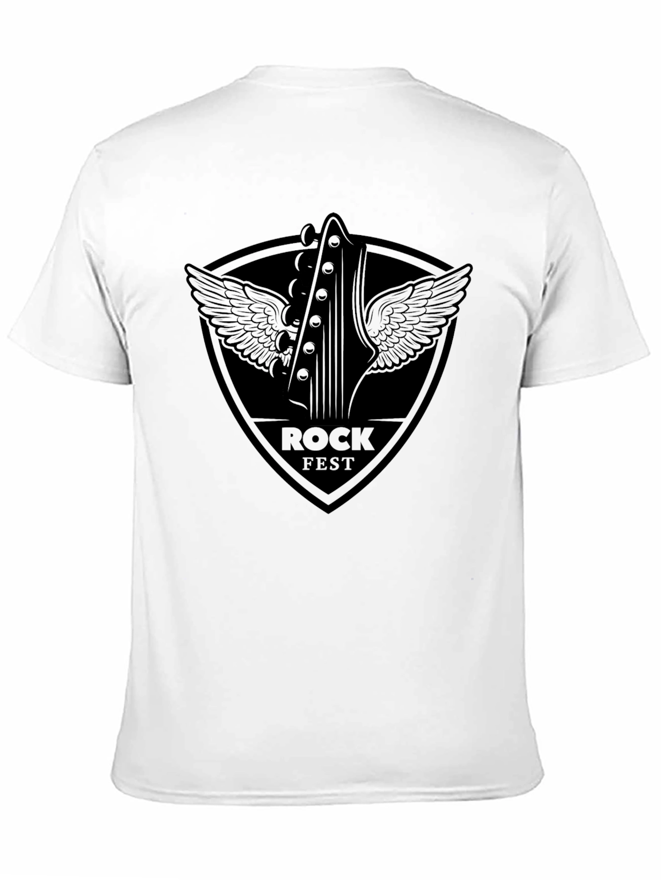 Rock Fest Graphic Tee - Black Cotton Blend Shirt