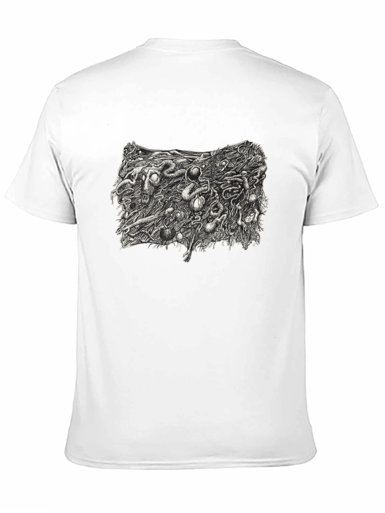 Graphic Print Black T-Shirt - Unique Design