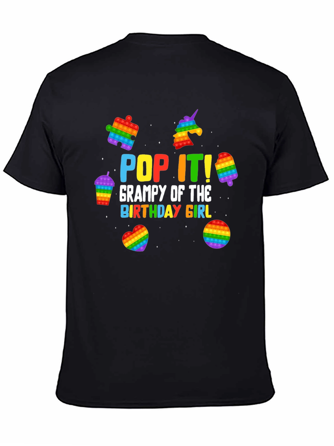 Pop It Grampy Birthday Girl T-Shirt