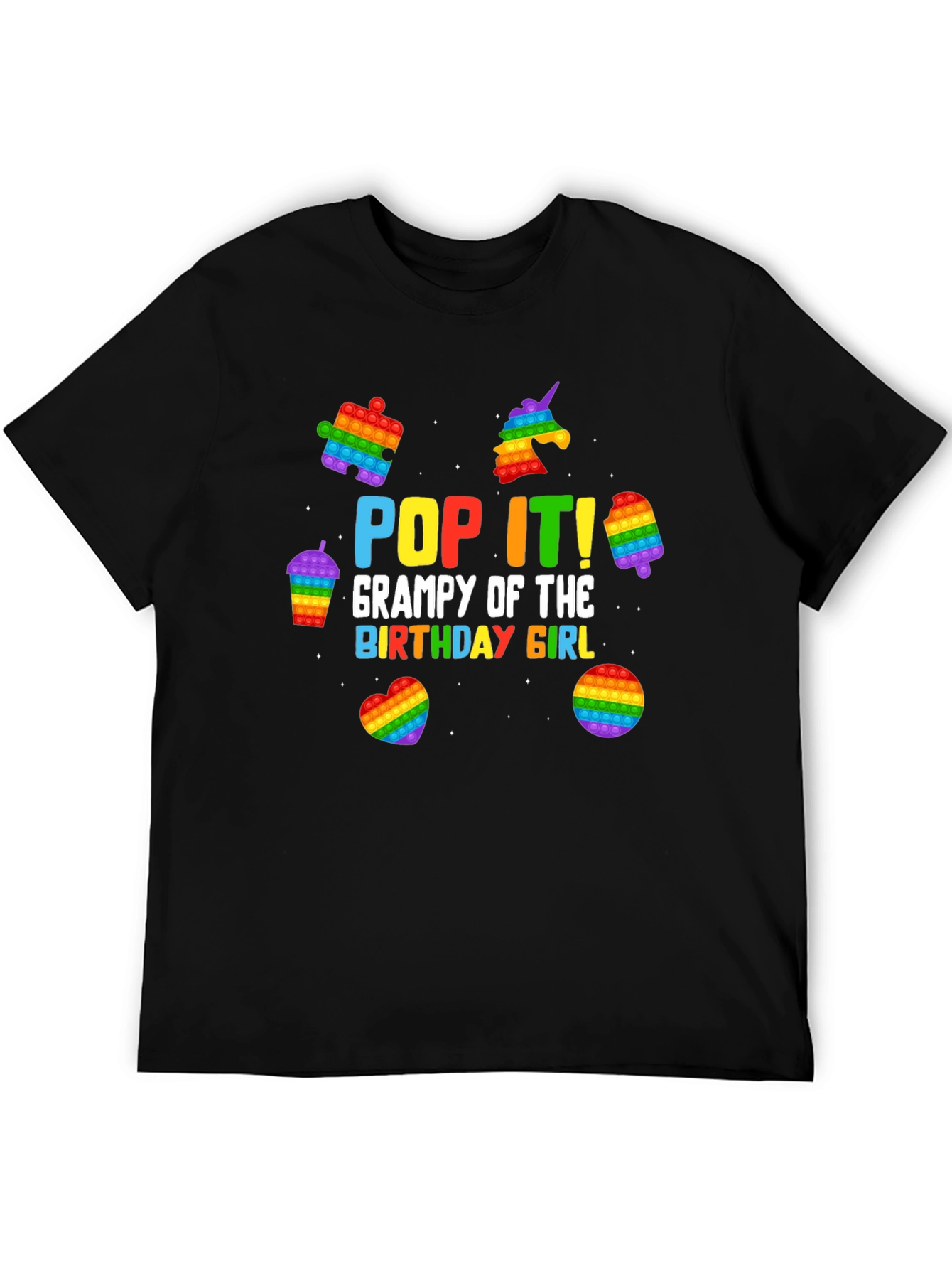 Pop It Grampy Birthday Girl T-Shirt