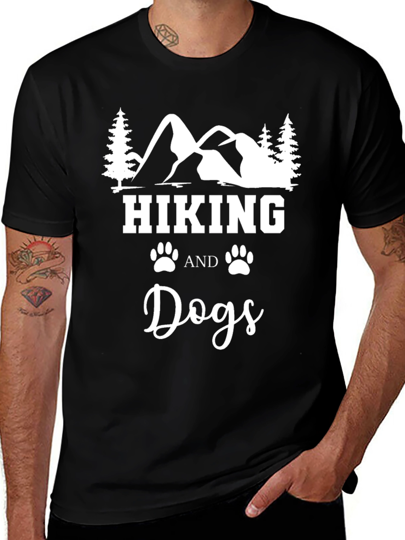Hiking and Dogs T-Shirt - Outdoor Adventure Tee