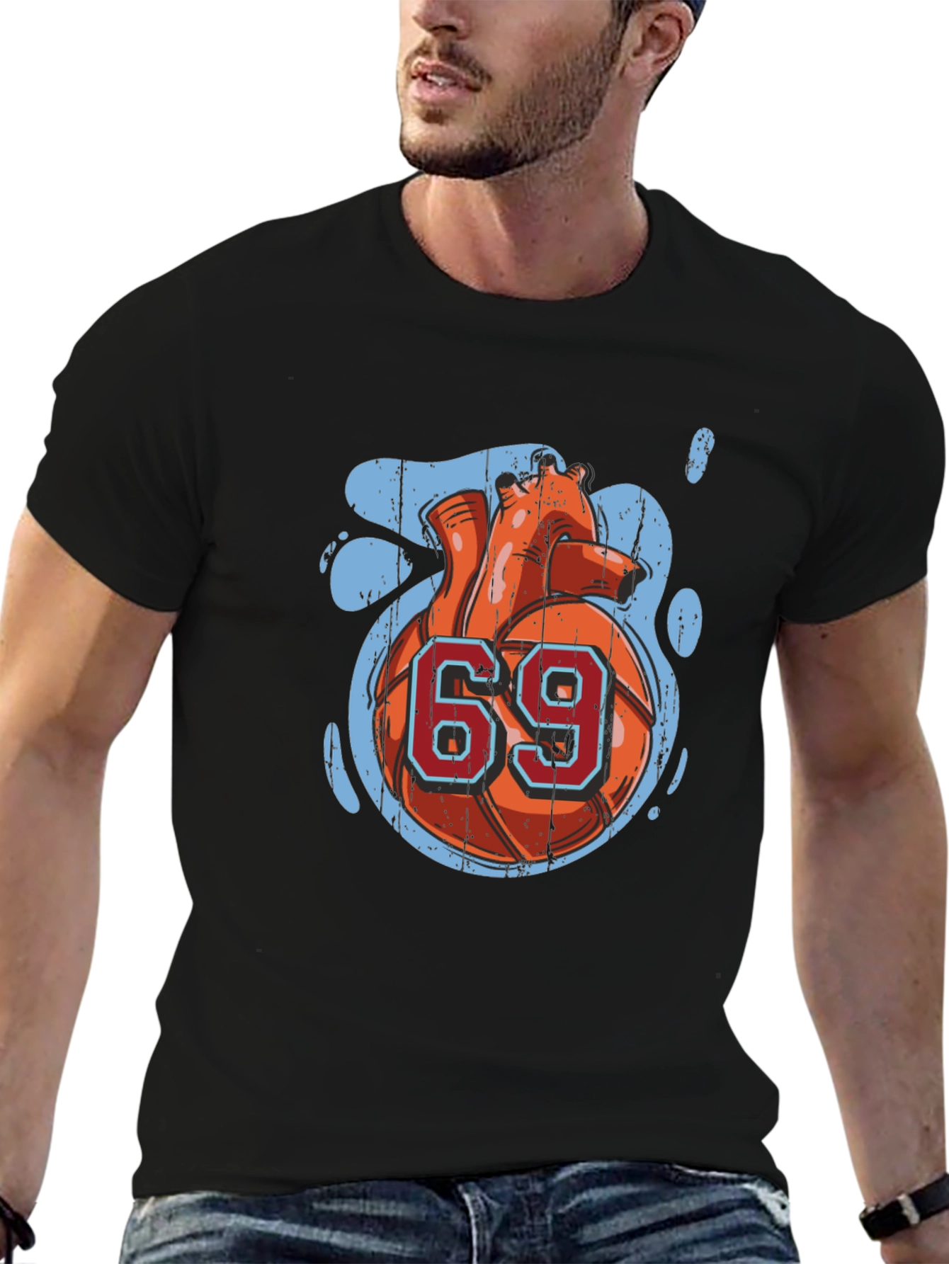 Basketball Heart 69 T-Shirt