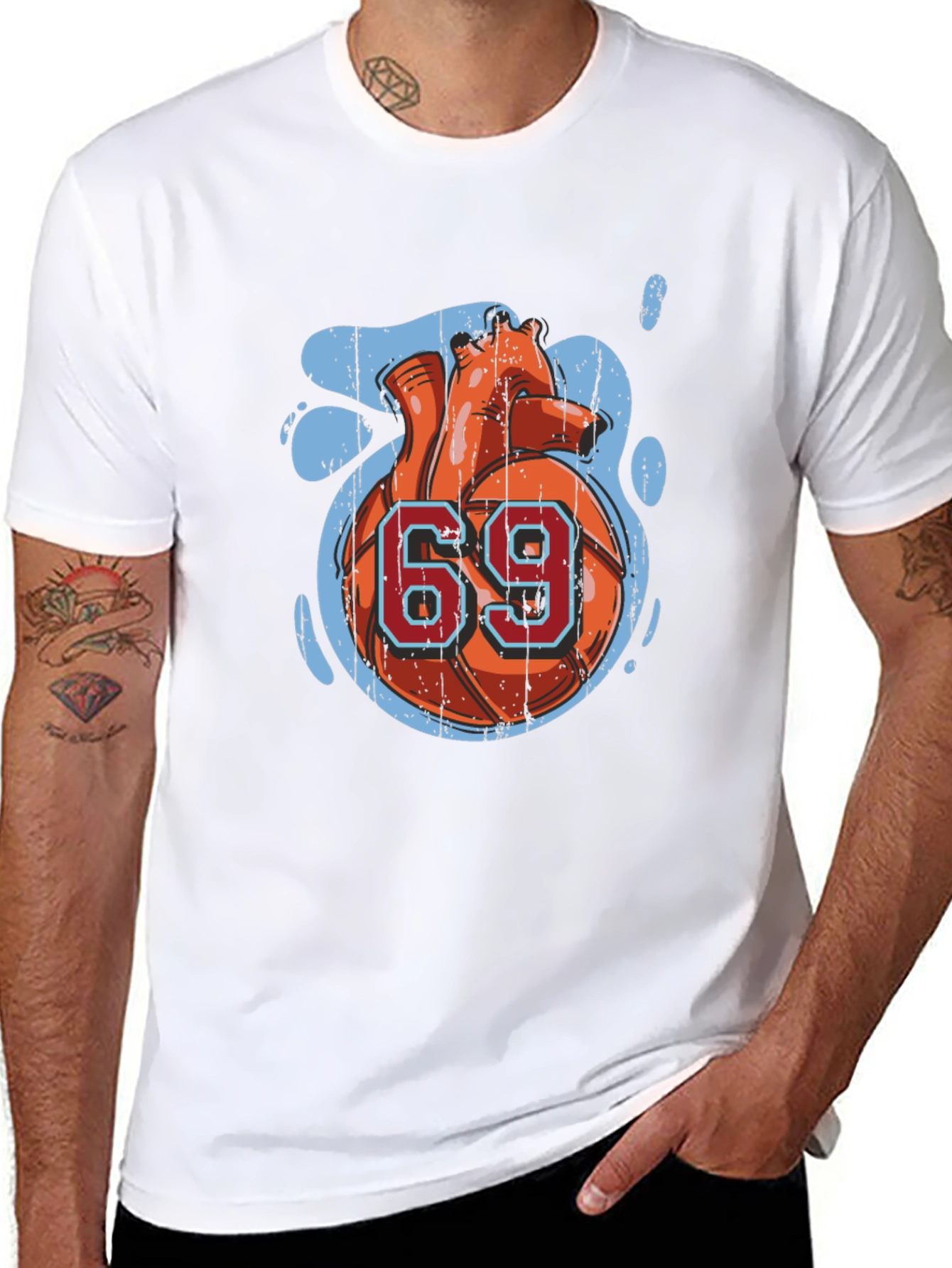 Basketball Heart 69 T-Shirt