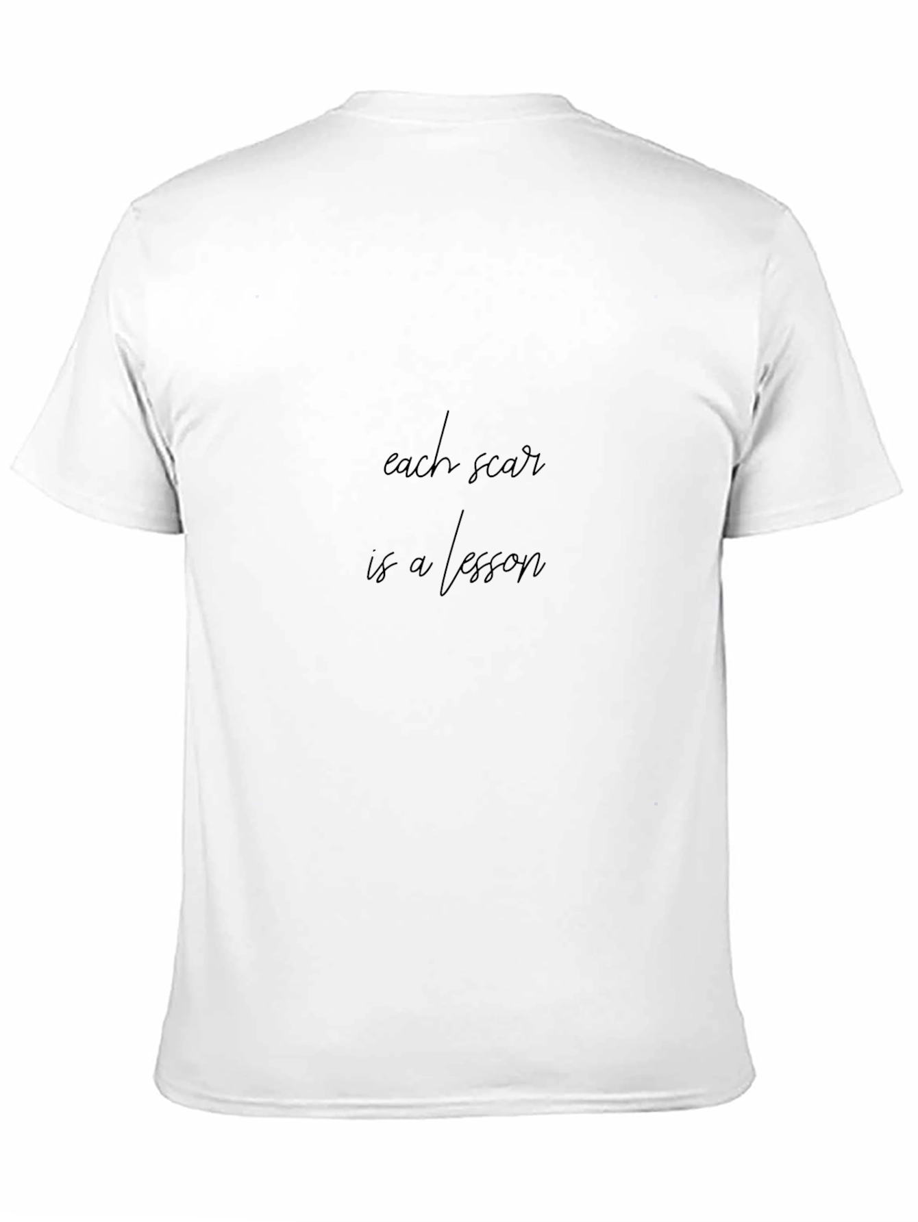 Each Scar is a Lesson - Mens Black T-Shirt