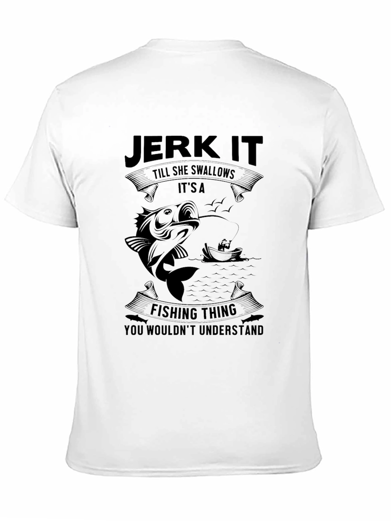 Jerk It Fishing Graphic T-Shirt