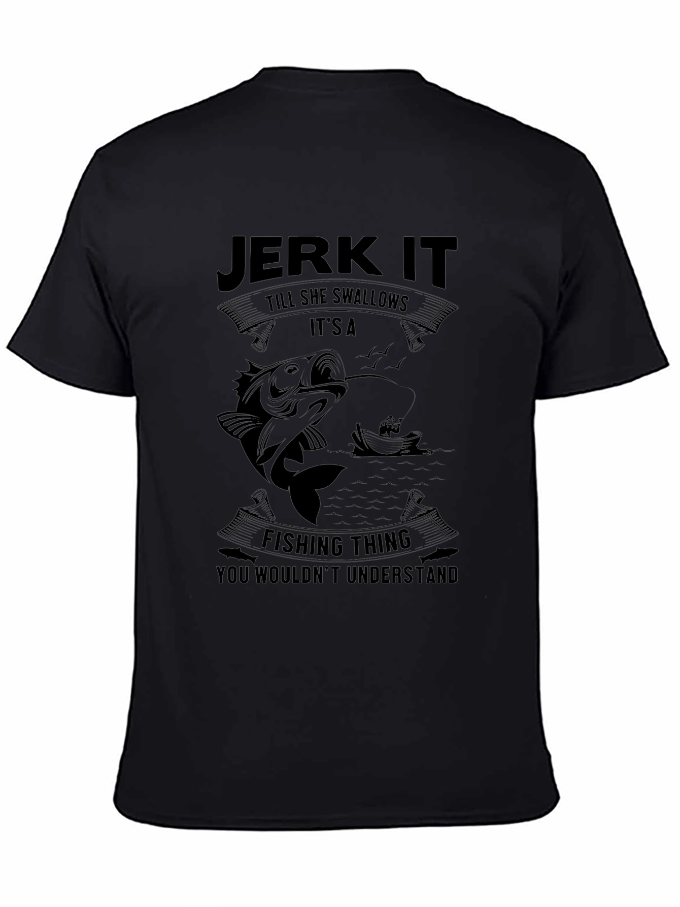 Jerk It Fishing Graphic T-Shirt