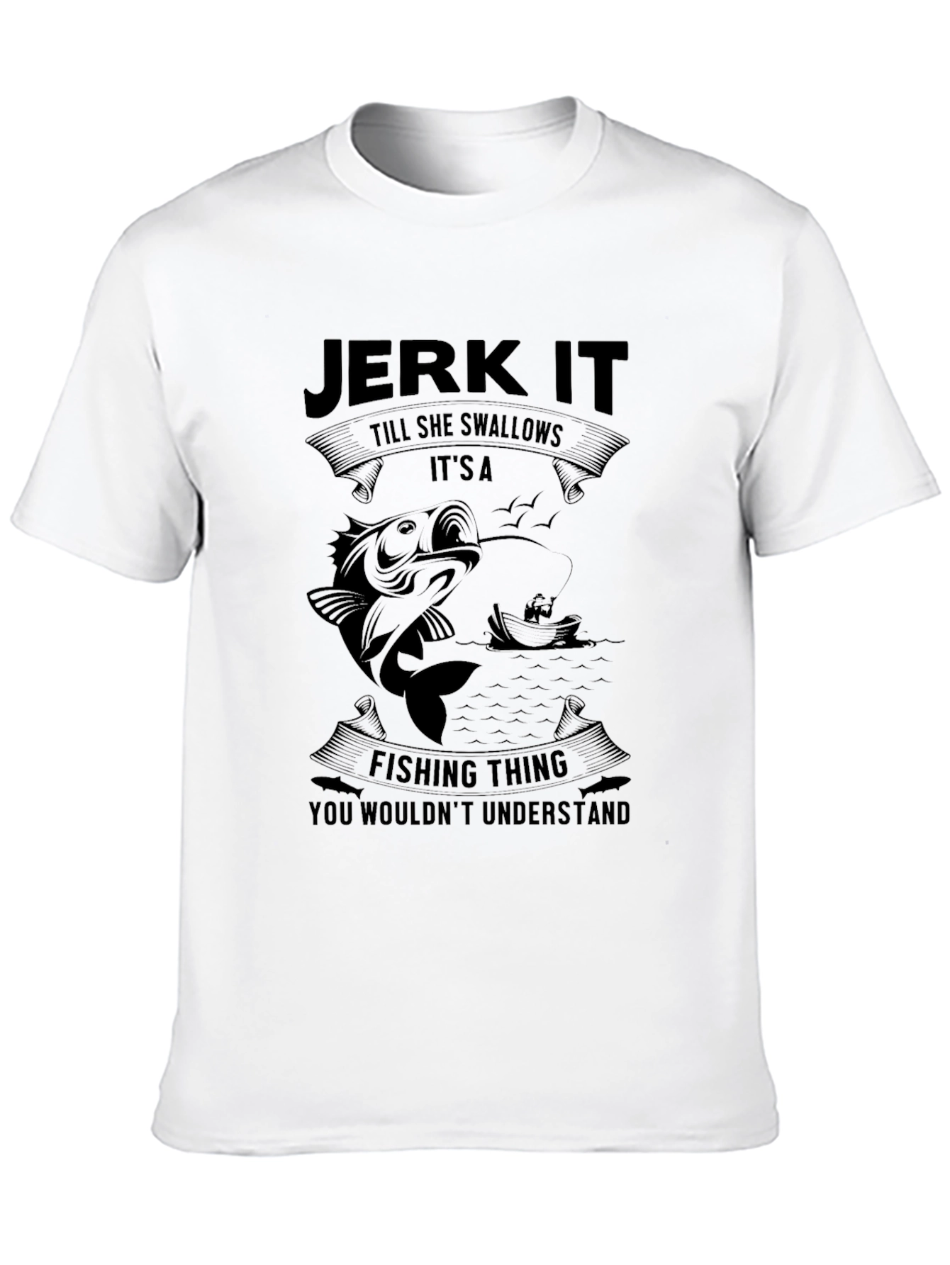 Jerk It Fishing Graphic T-Shirt