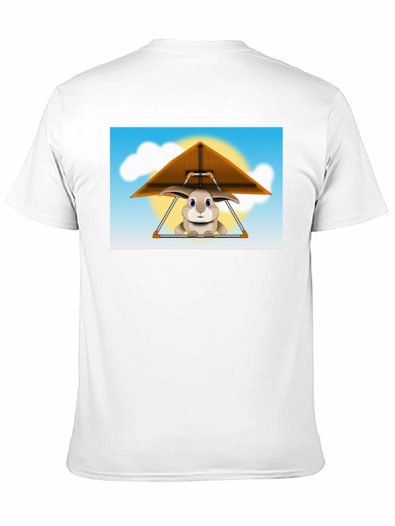 Bunny Hang Gliding Black T-Shirt
