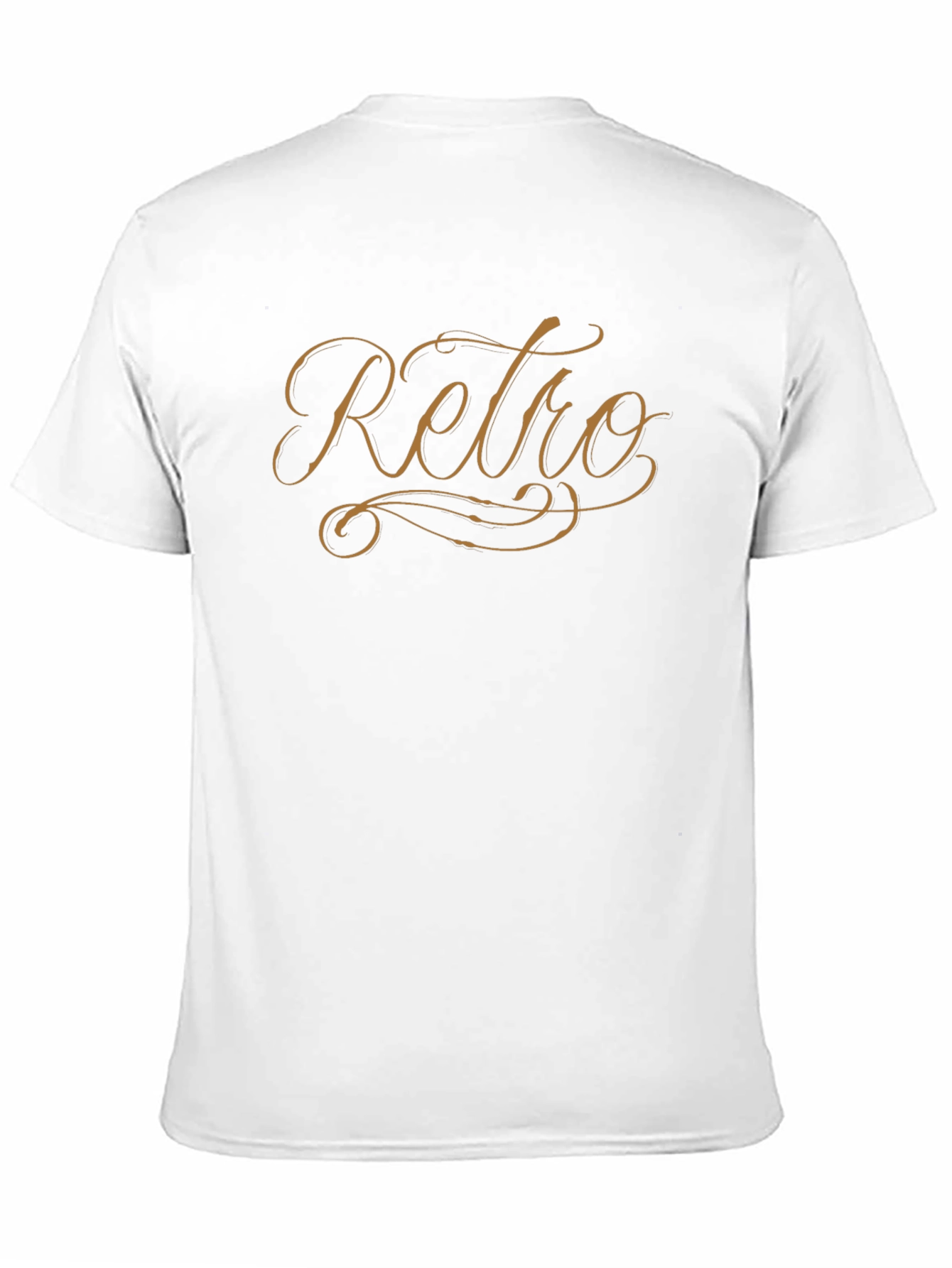 Retro Script Black T-Shirt