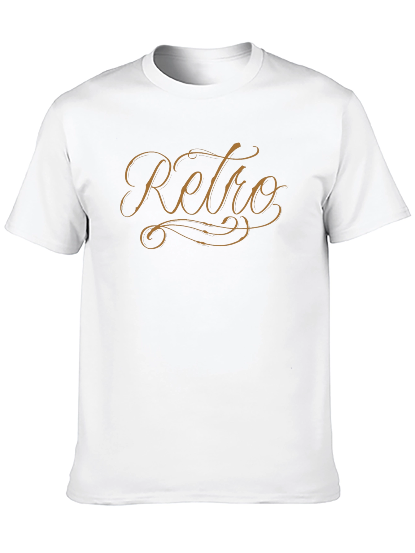 Retro Script Black T-Shirt