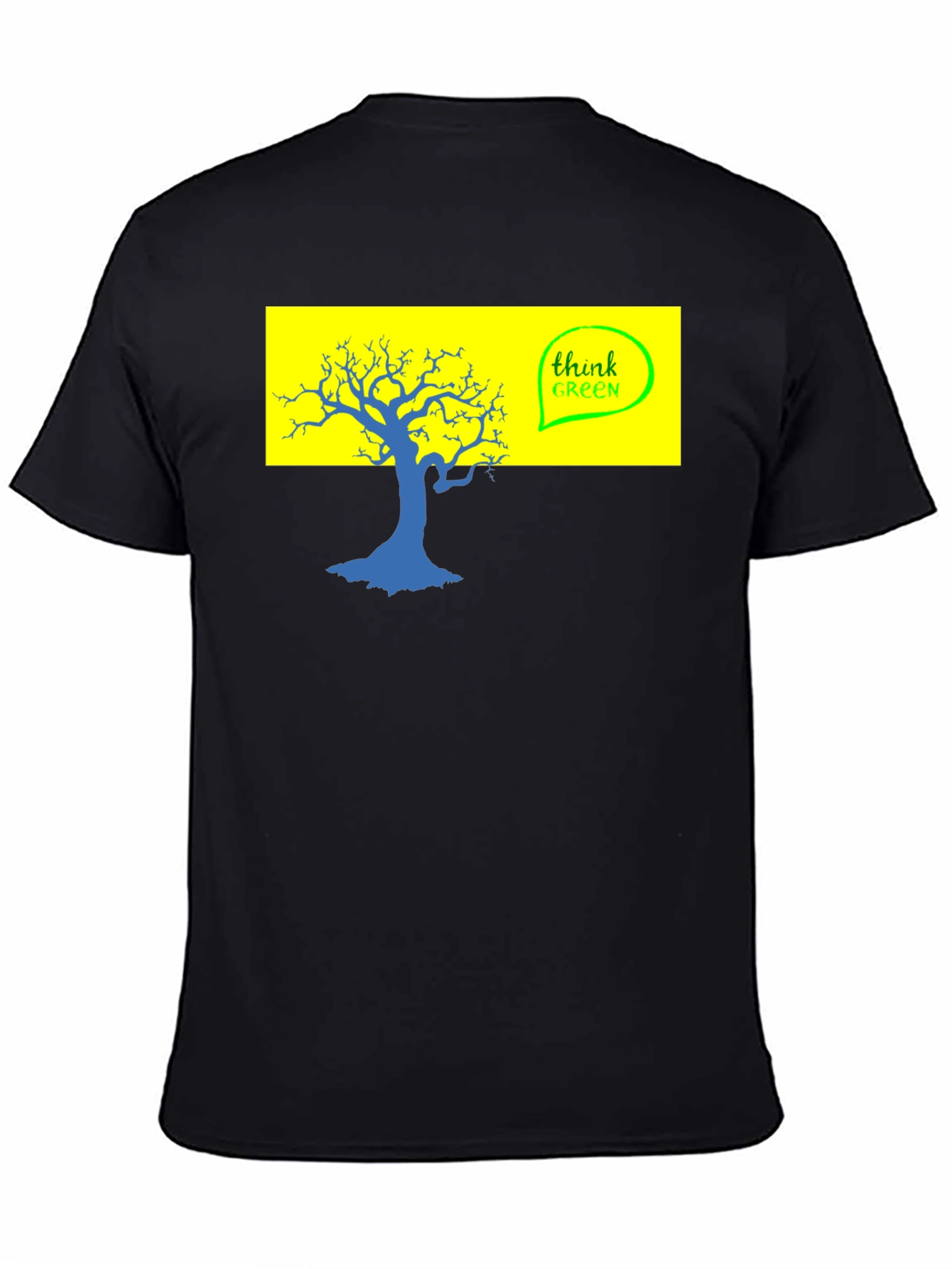 Think Green Tree Graphic T-Shirt - Eco-Friendly Style