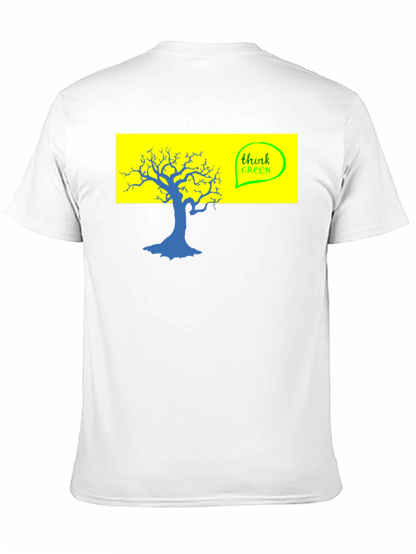 Think Green Tree Graphic T-Shirt - Eco-Friendly Style