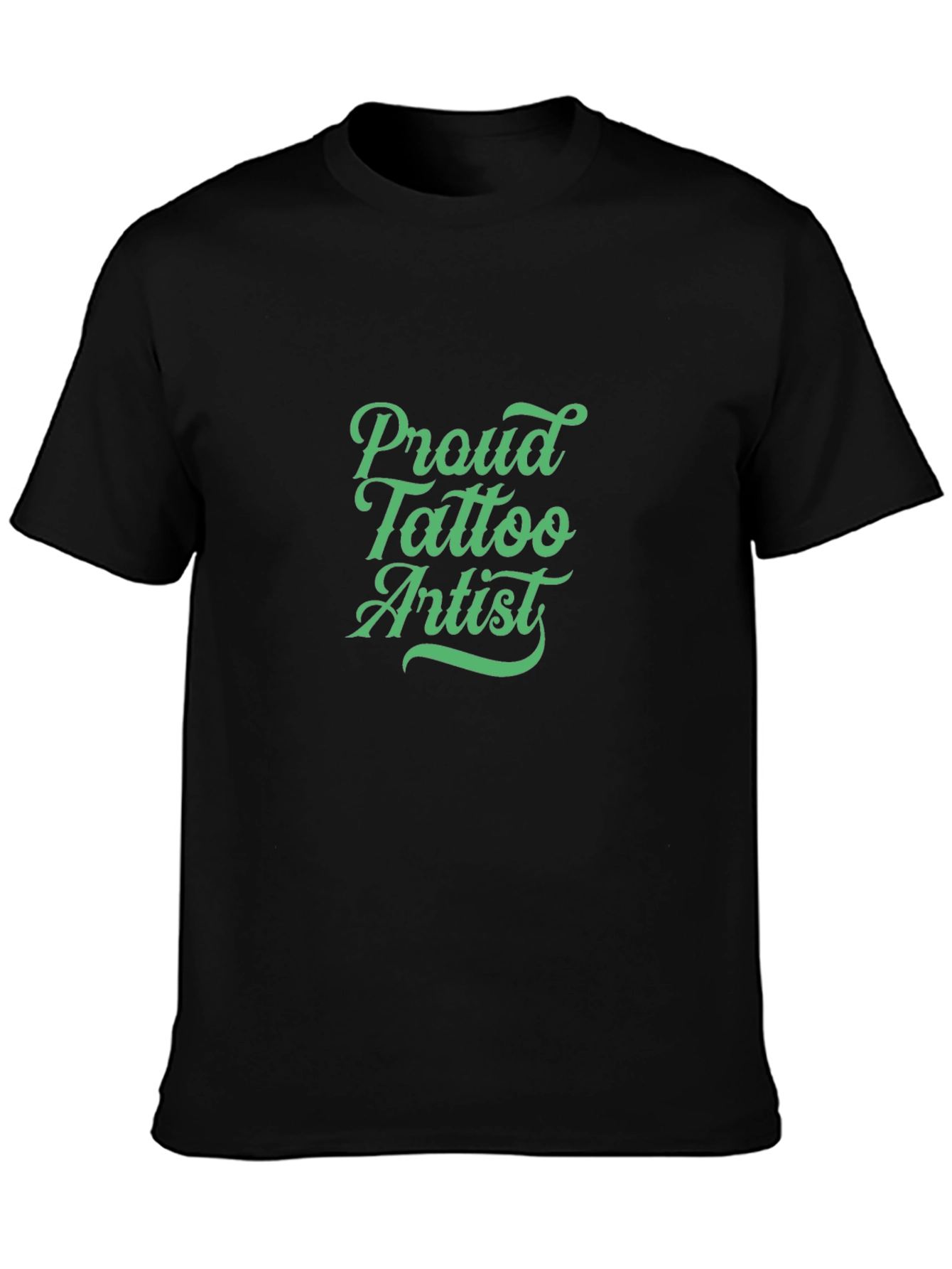 Proud Tattoo Artist Black Graphic Tee
