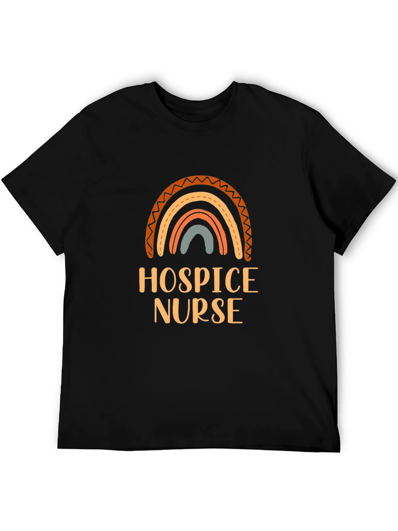 Hospice Nurse Rainbow Graphic Tee