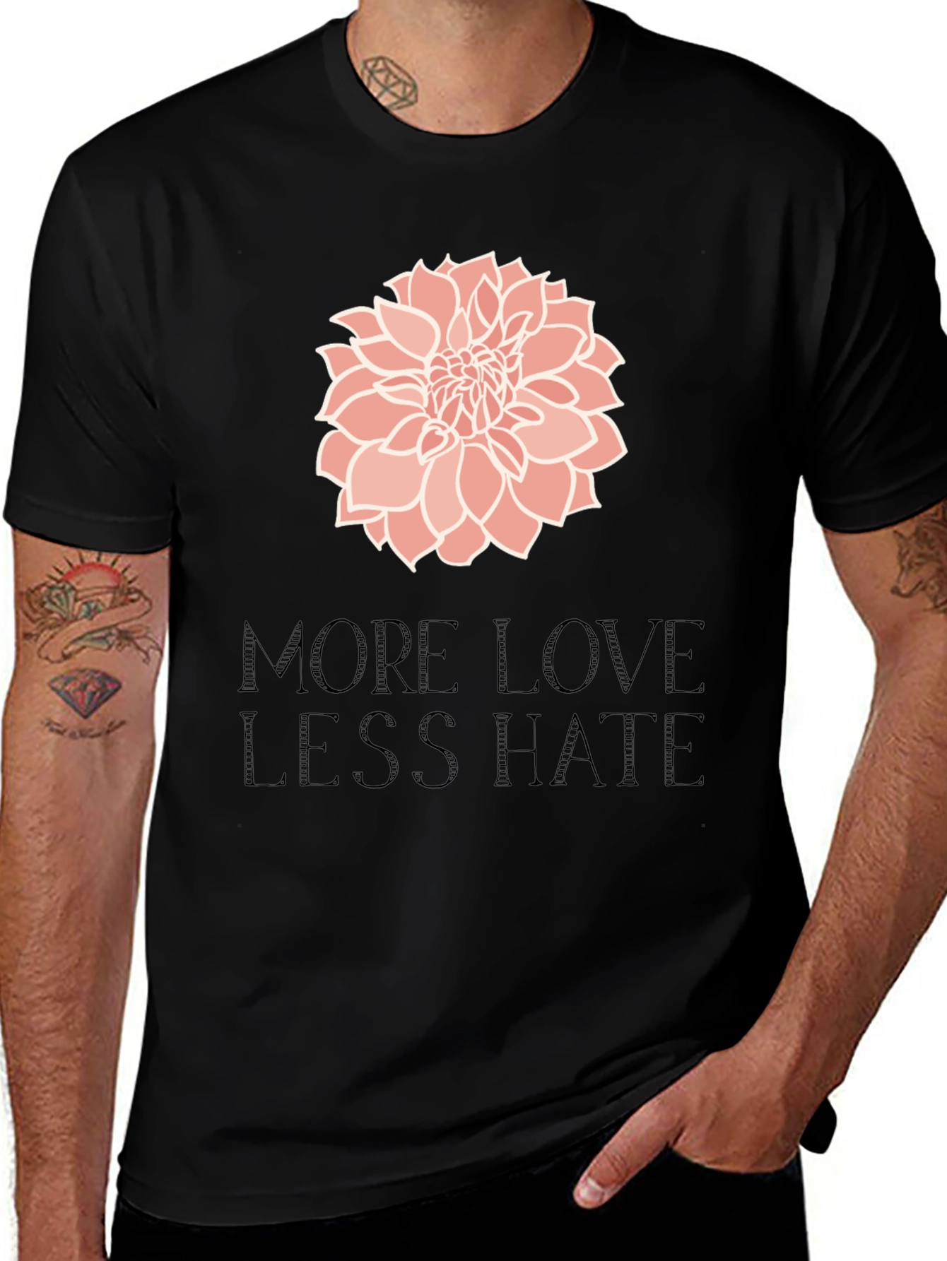 More Love Less Hate Graphic Tee