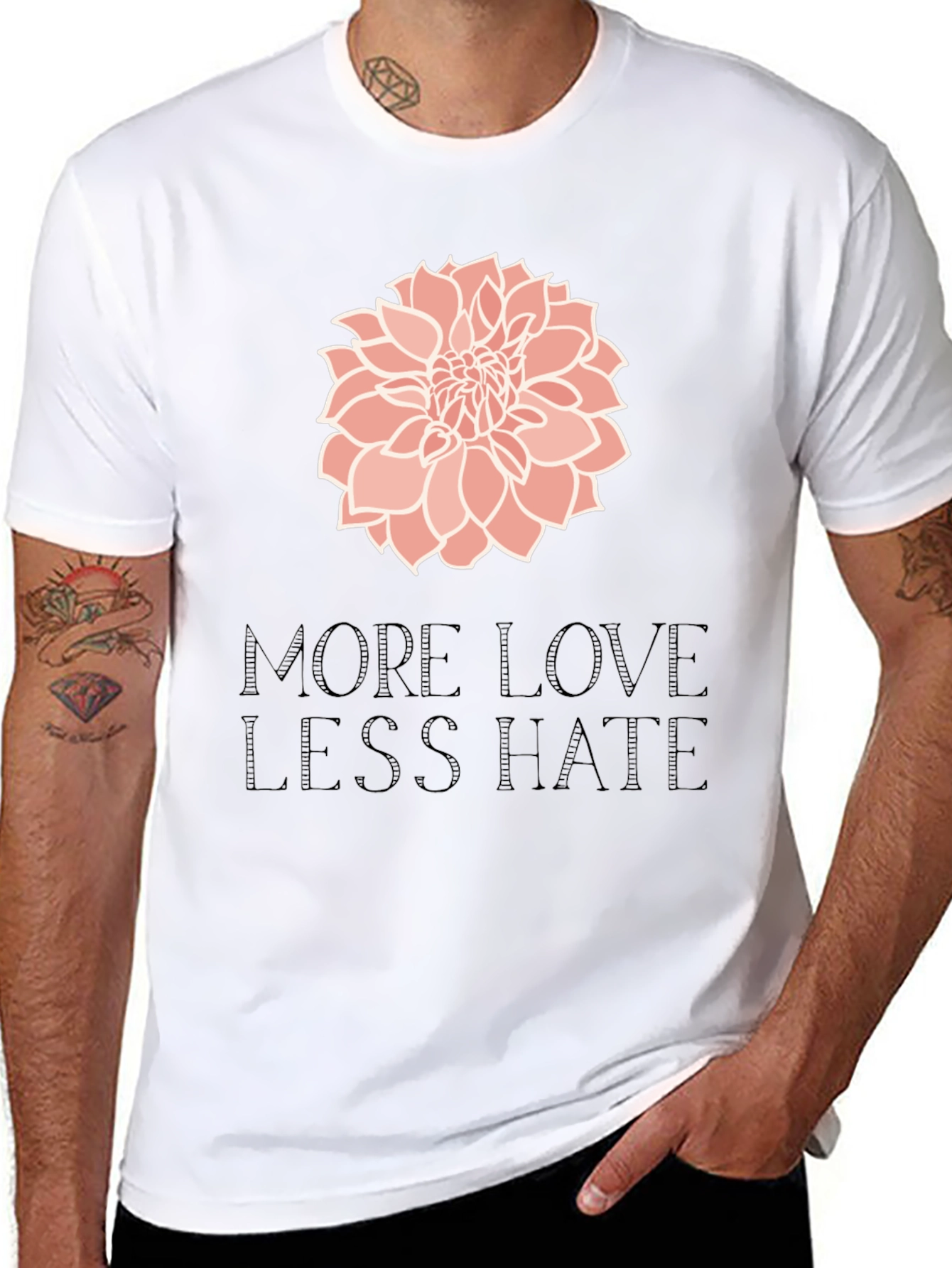 More Love Less Hate Graphic Tee