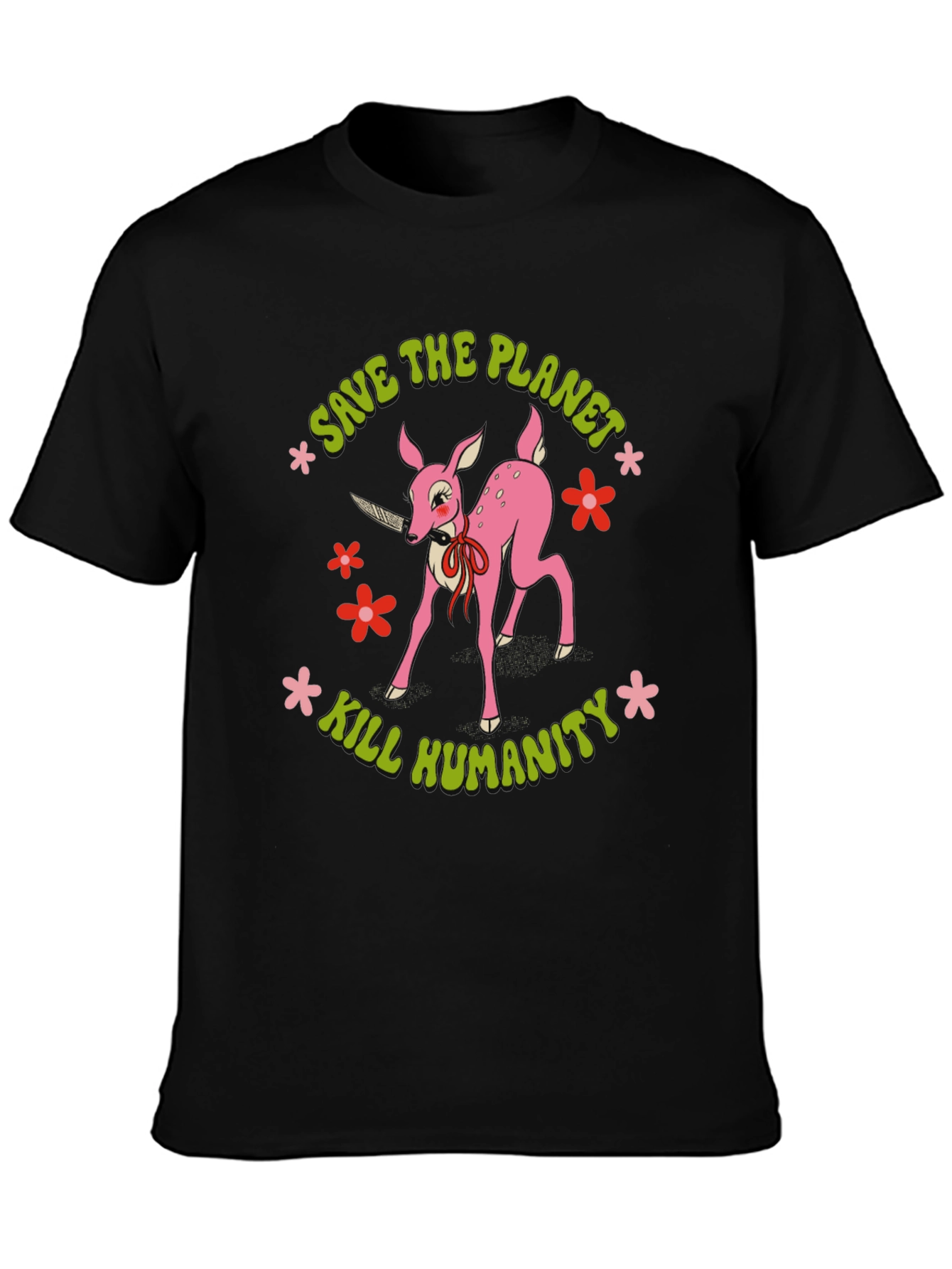Save the Planet Kill Humanity Graphic Tee