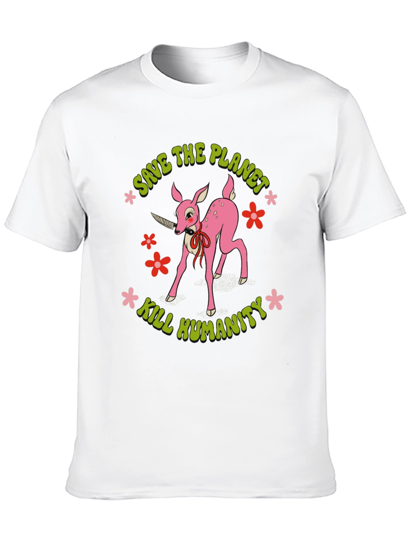 Save the Planet Kill Humanity Graphic Tee