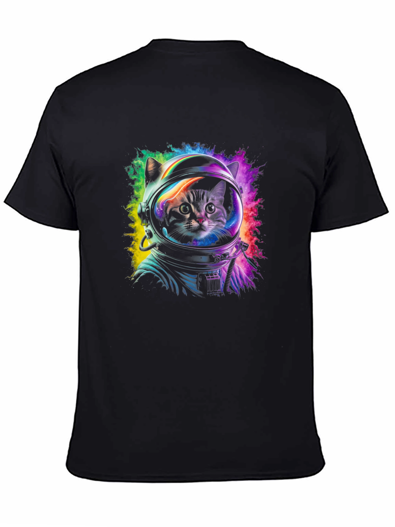 Astronaut Cat Graphic Tee - Space Kitten T-Shirt