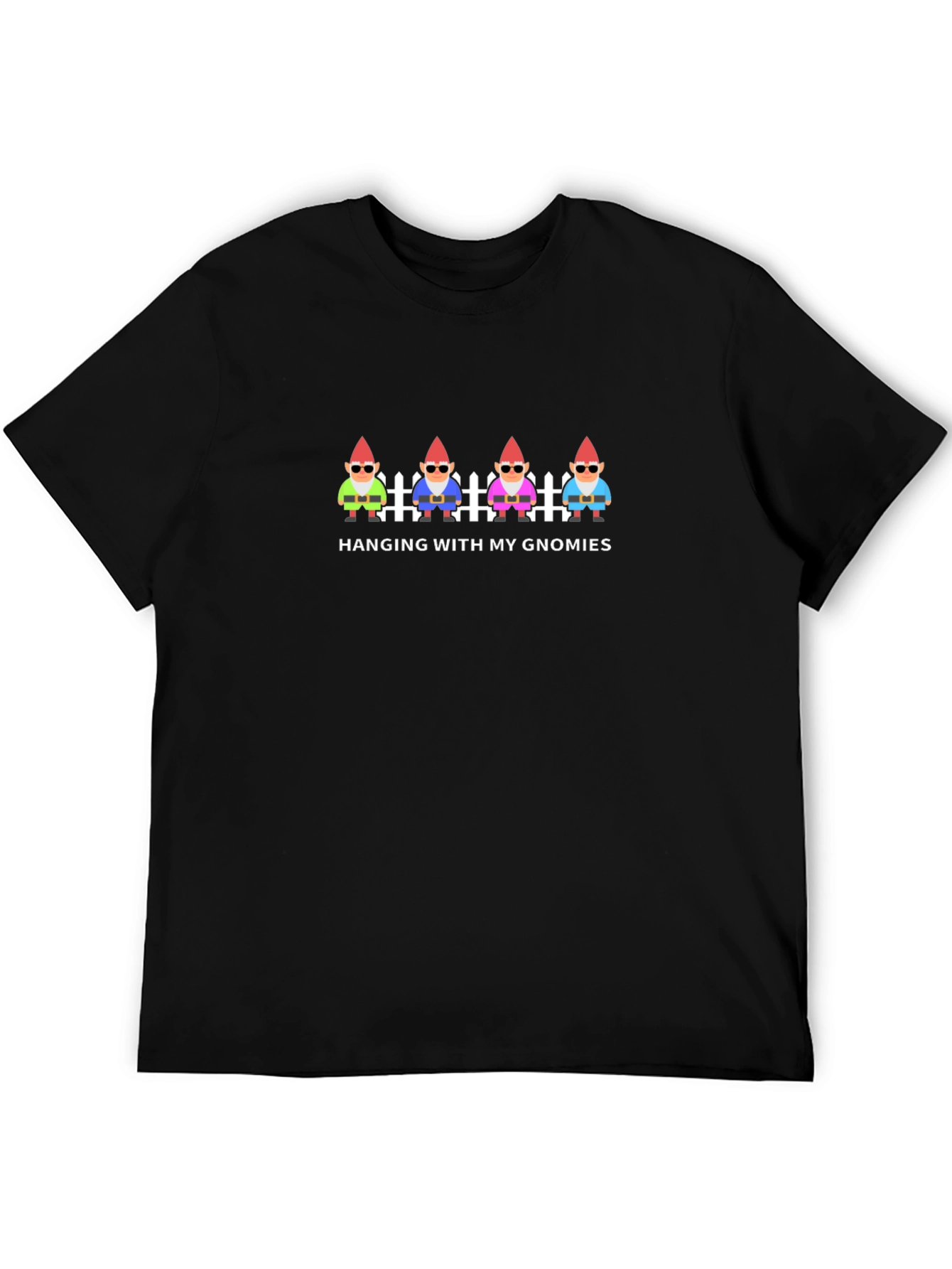 Hanging with My Gnomies Black T-Shirt