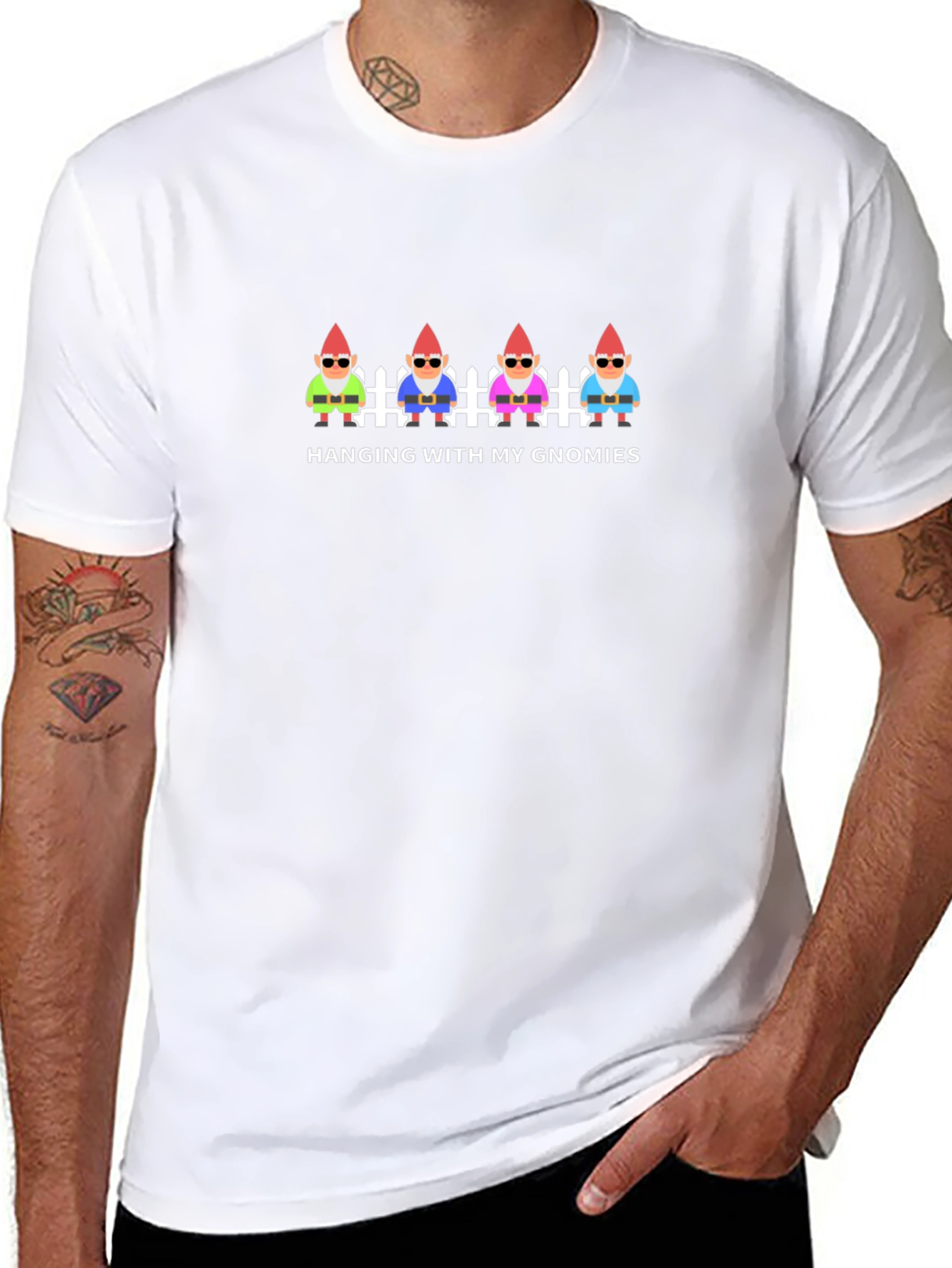 Hanging with My Gnomies Black T-Shirt