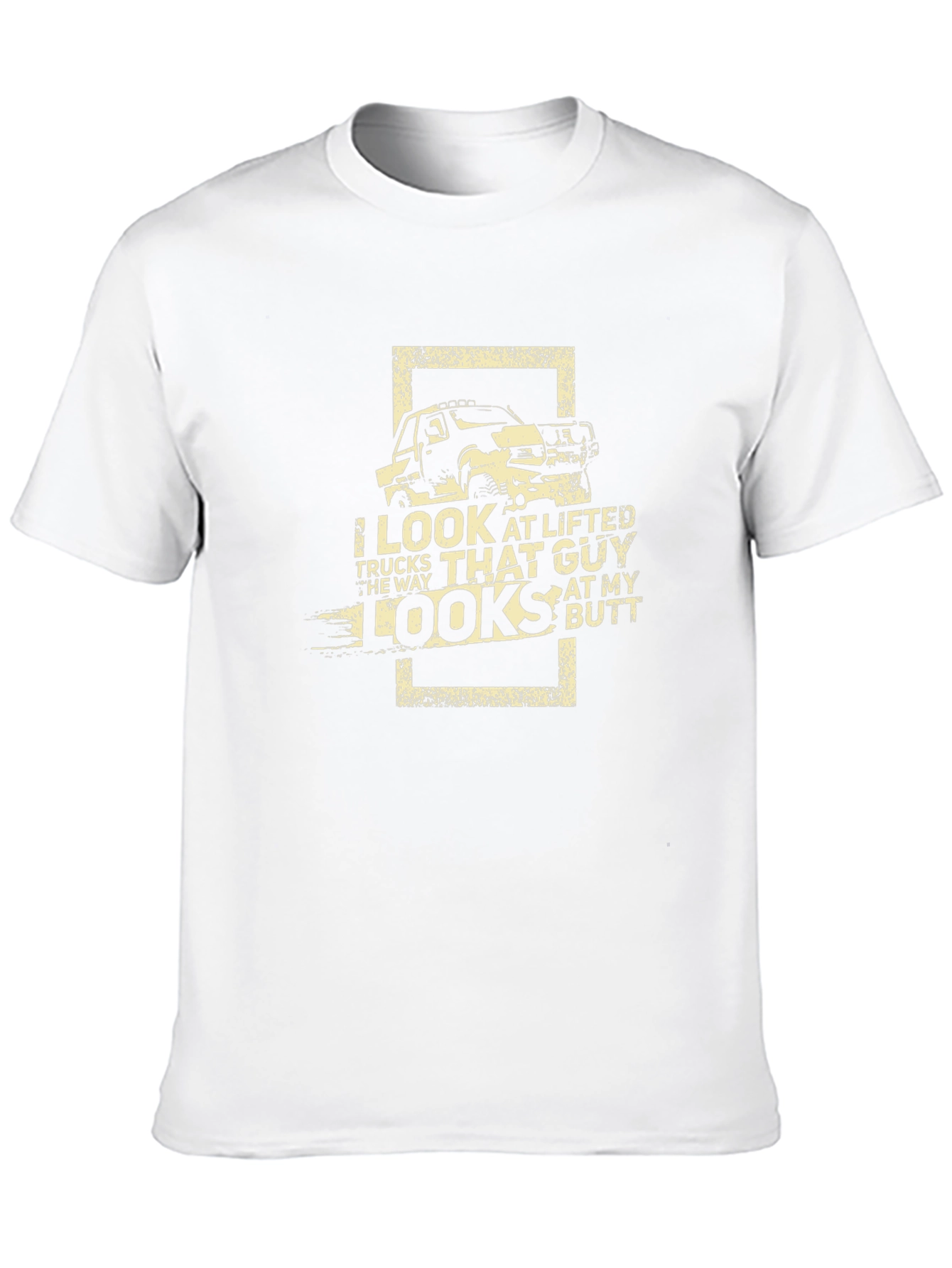 Lifted Truck Humor T-Shirt - Black