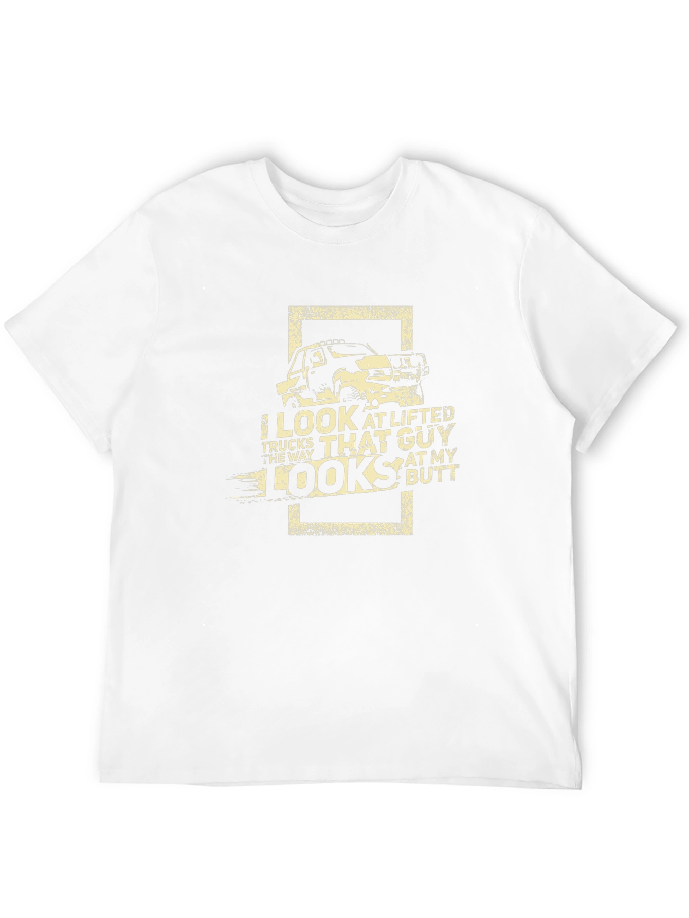 Lifted Truck Humor T-Shirt - Black