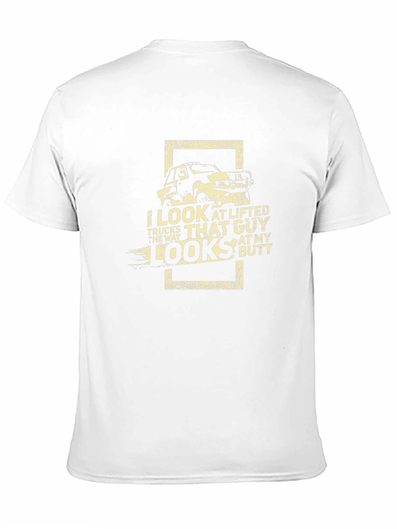 Lifted Truck Humor T-Shirt - Black
