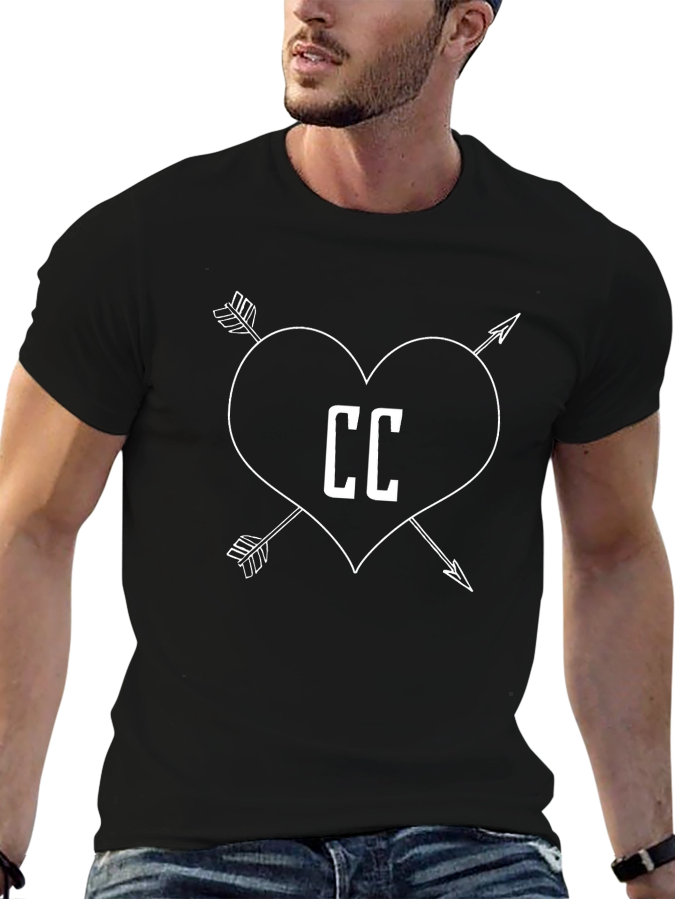 CC Heart Arrow T-Shirt - Black Graphic Tee