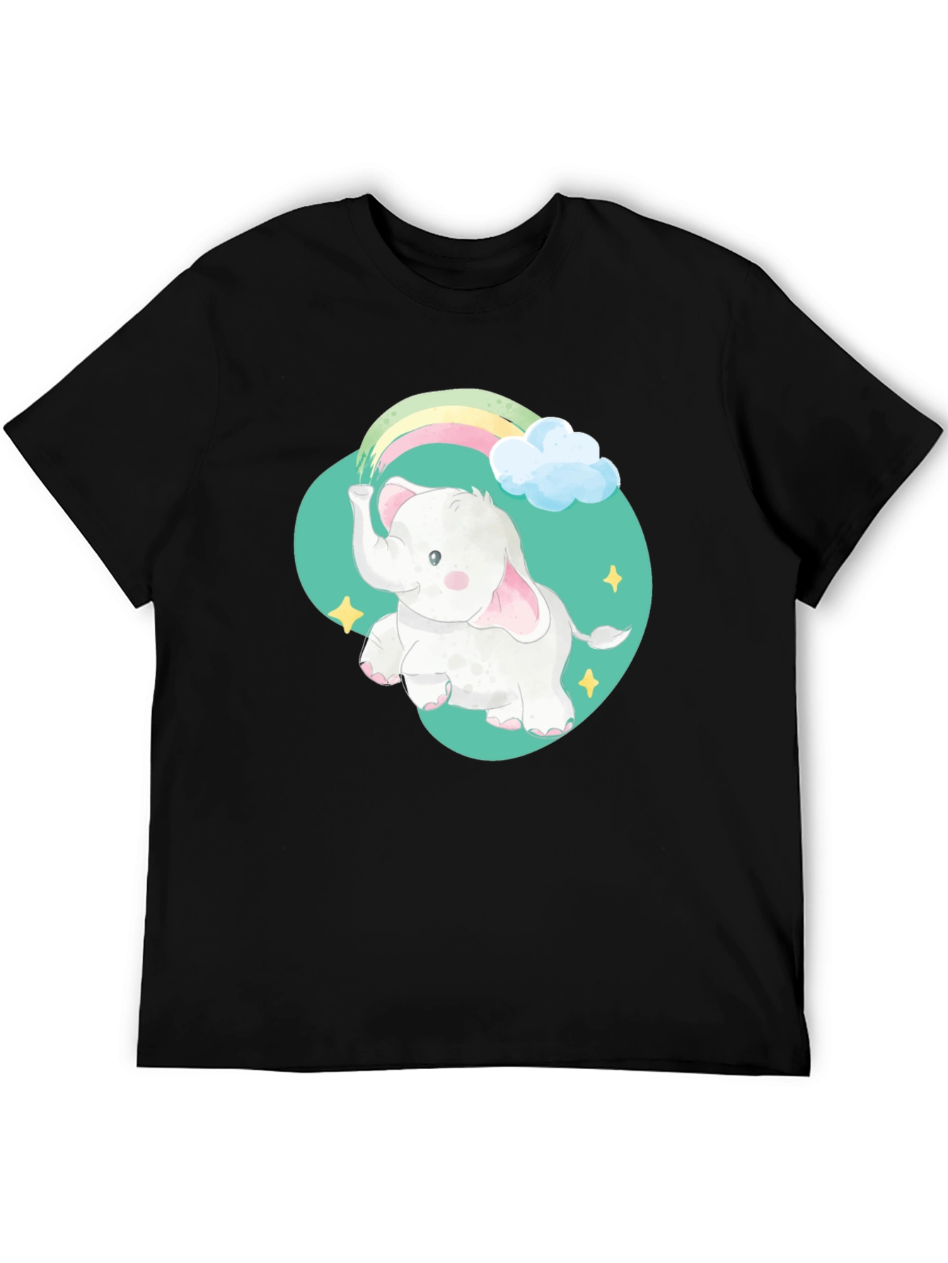 Elephant Rainbow Graphic Tee