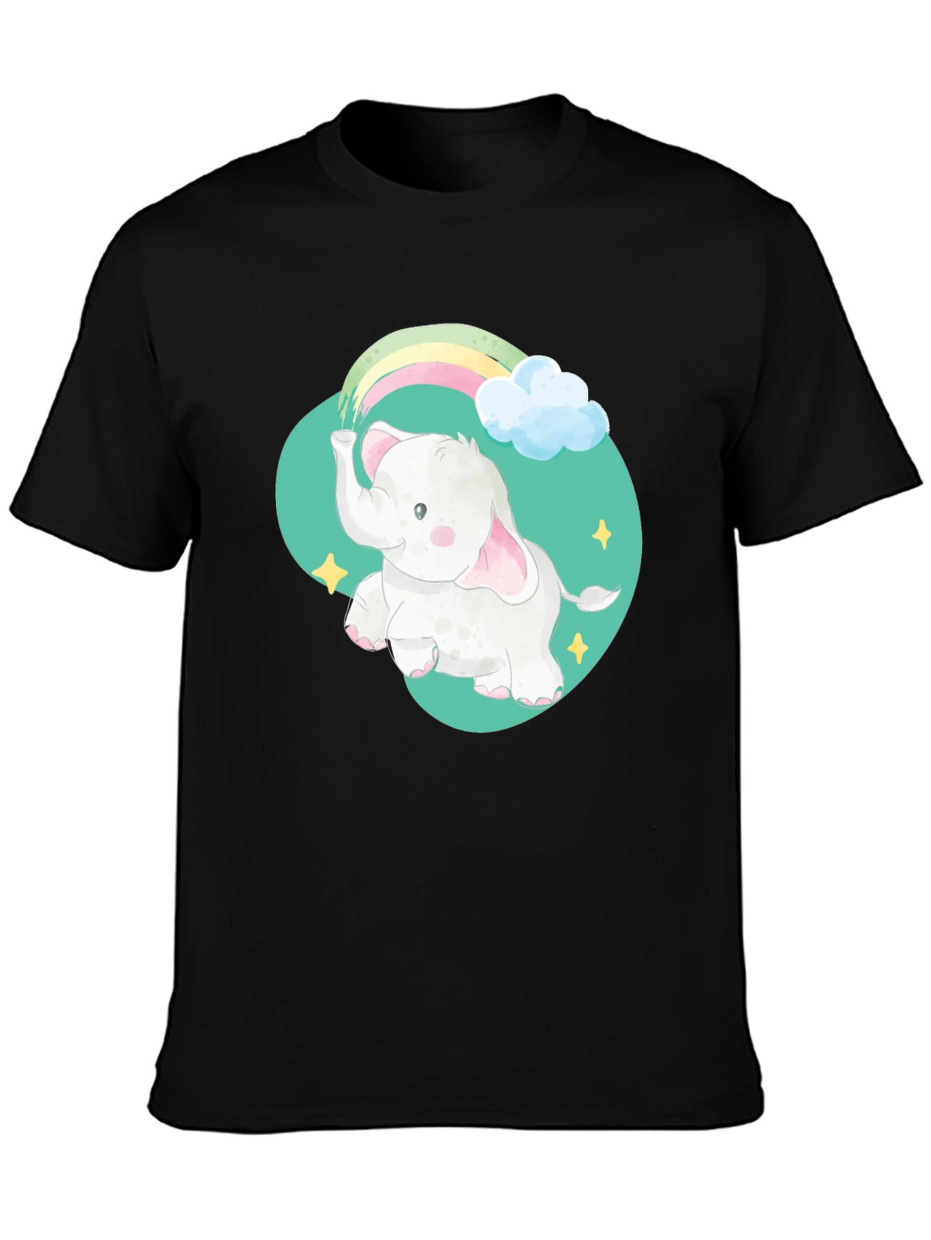 Elephant Rainbow Graphic Tee