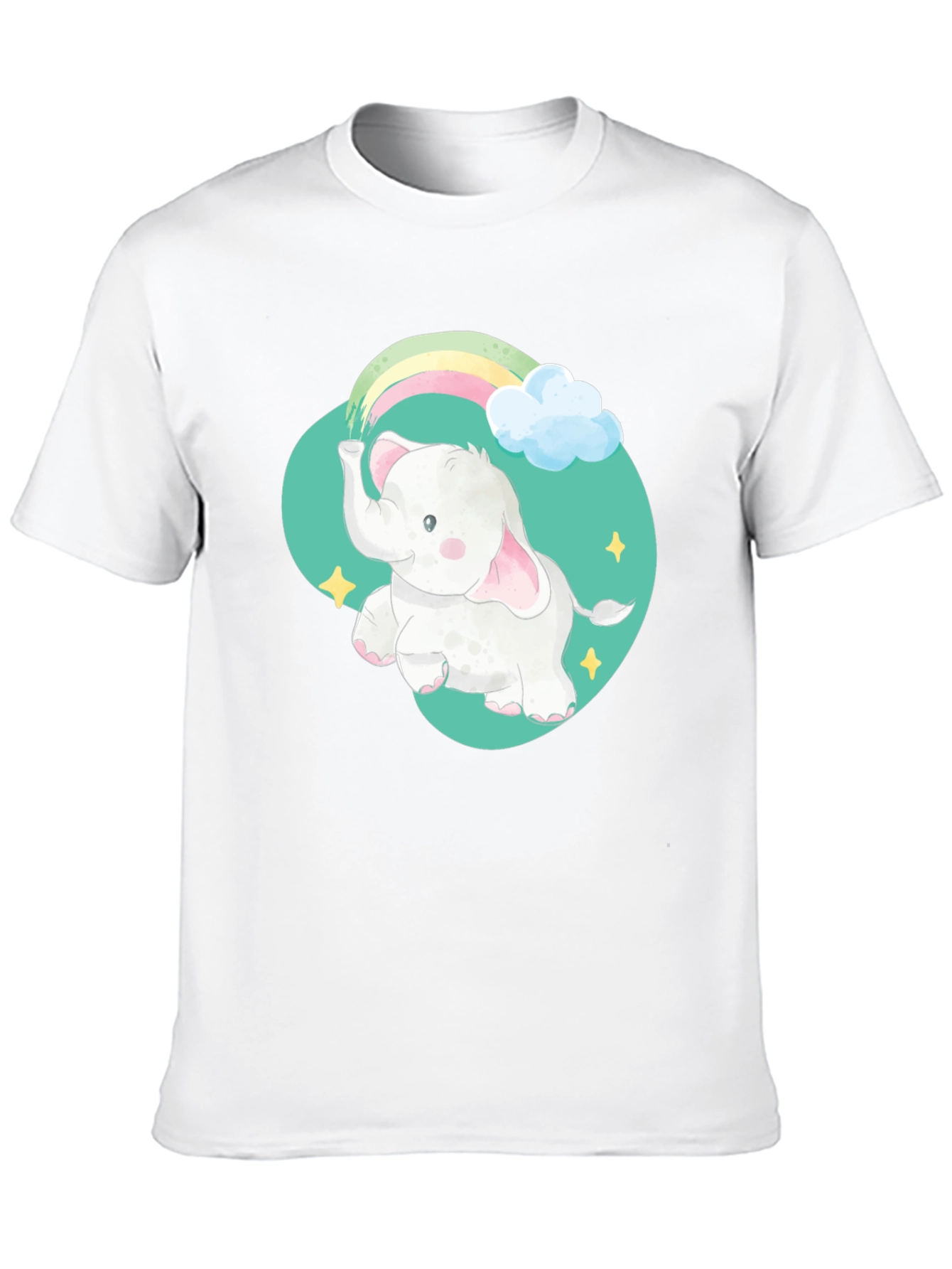 Elephant Rainbow Graphic Tee