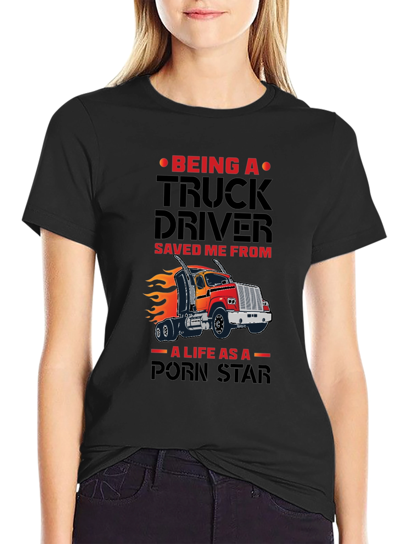 Truck Driver Funny Graphic T-Shirt