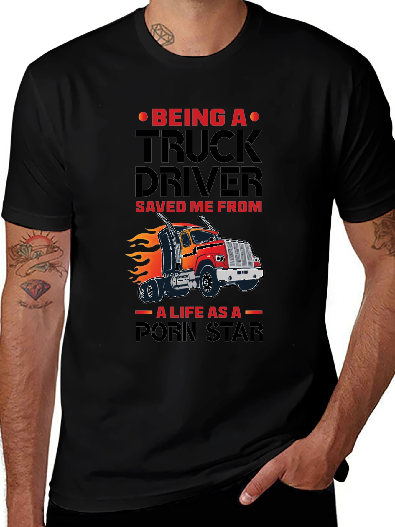 Truck Driver Funny Graphic T-Shirt