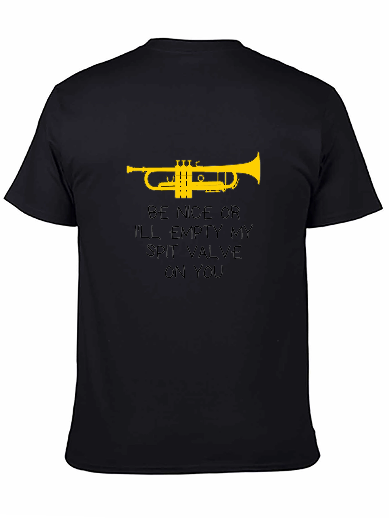 Trumpet Spit Valve Graphic Tee - Musician Humor