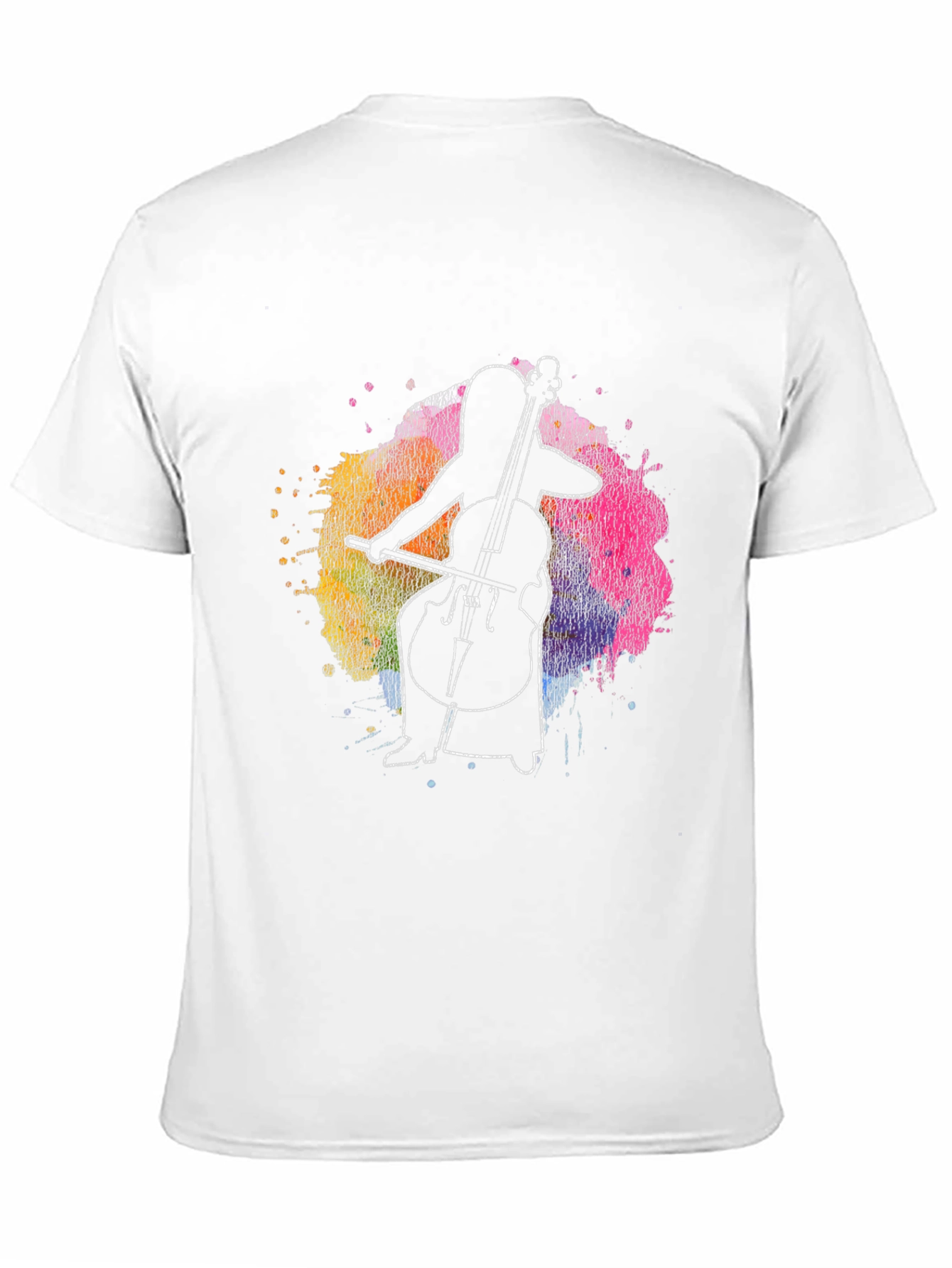 Cello Player Graphic Tee - Artistic Music Lover Shirt