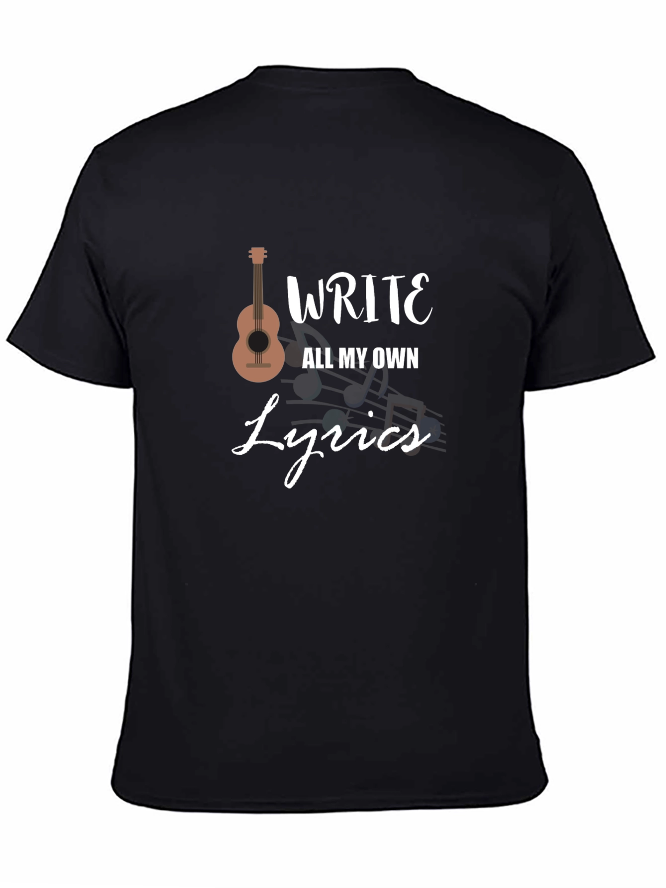 Write My Own Lyrics Black Graphic Tee