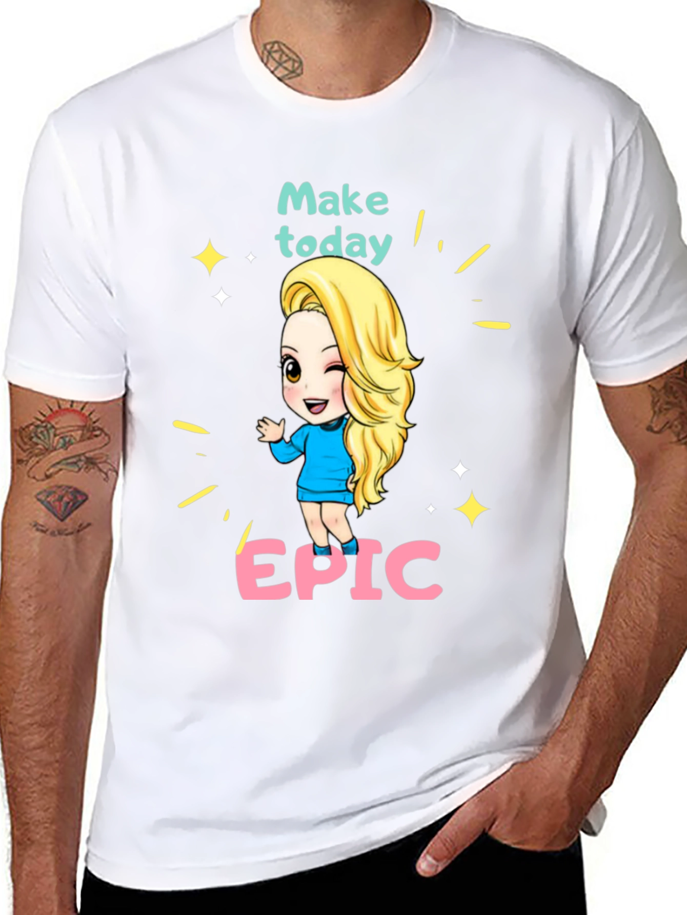 Make Today Epic Cartoon T-Shirt