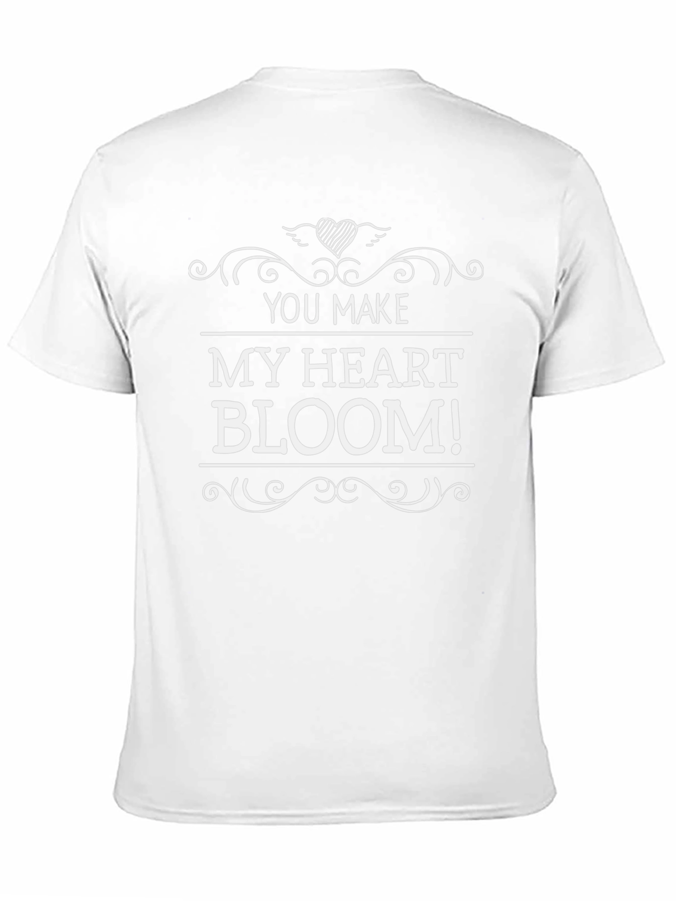 You Make My Heart Bloom Black Graphic Tee
