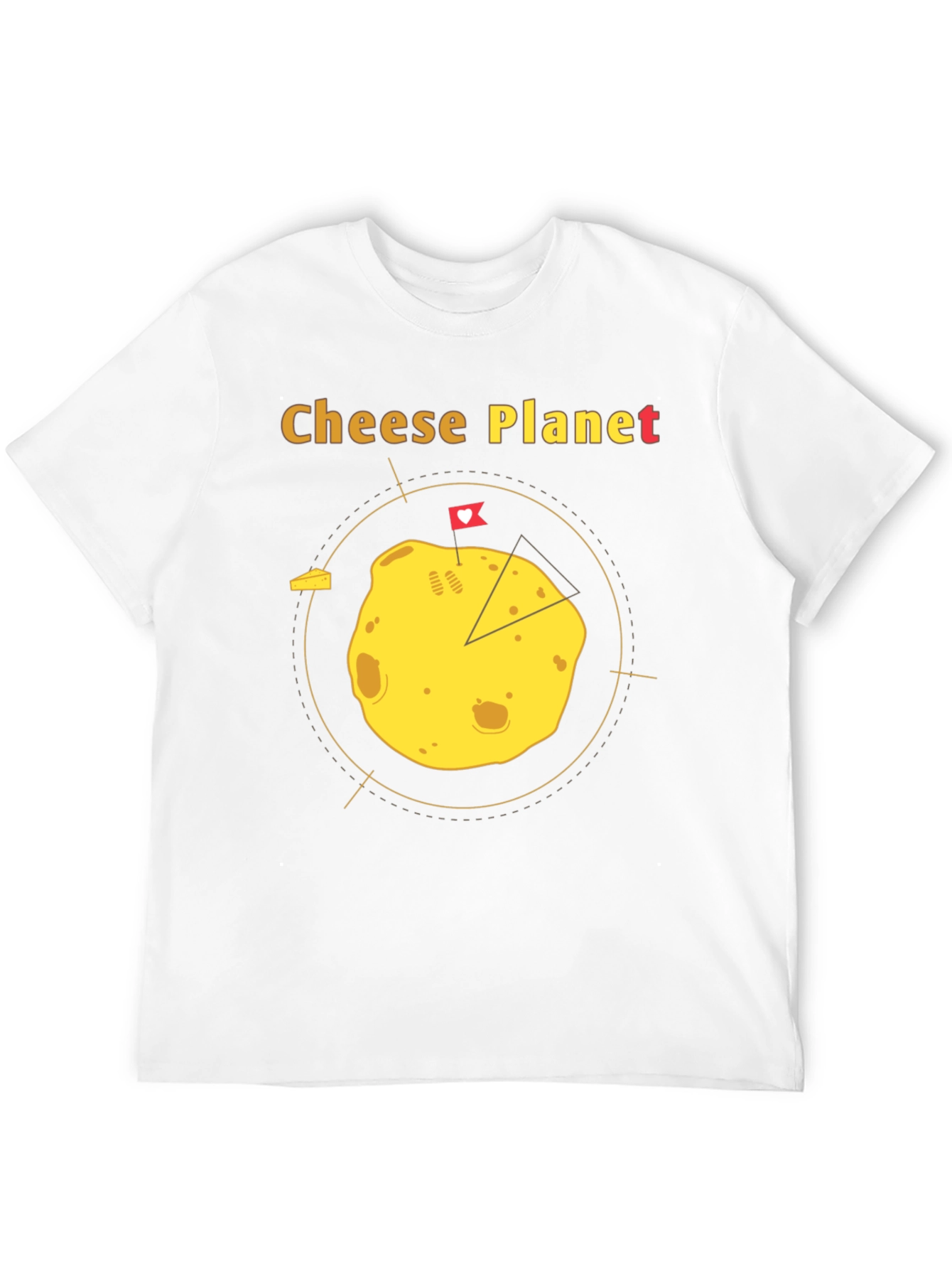 Cheese Planet Graphic T-Shirt - Unisex Cotton Tee