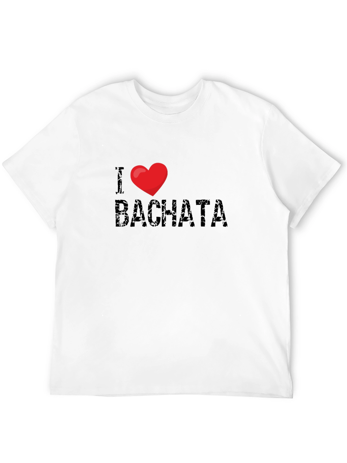 I Love Bachata Black Graphic T-Shirt