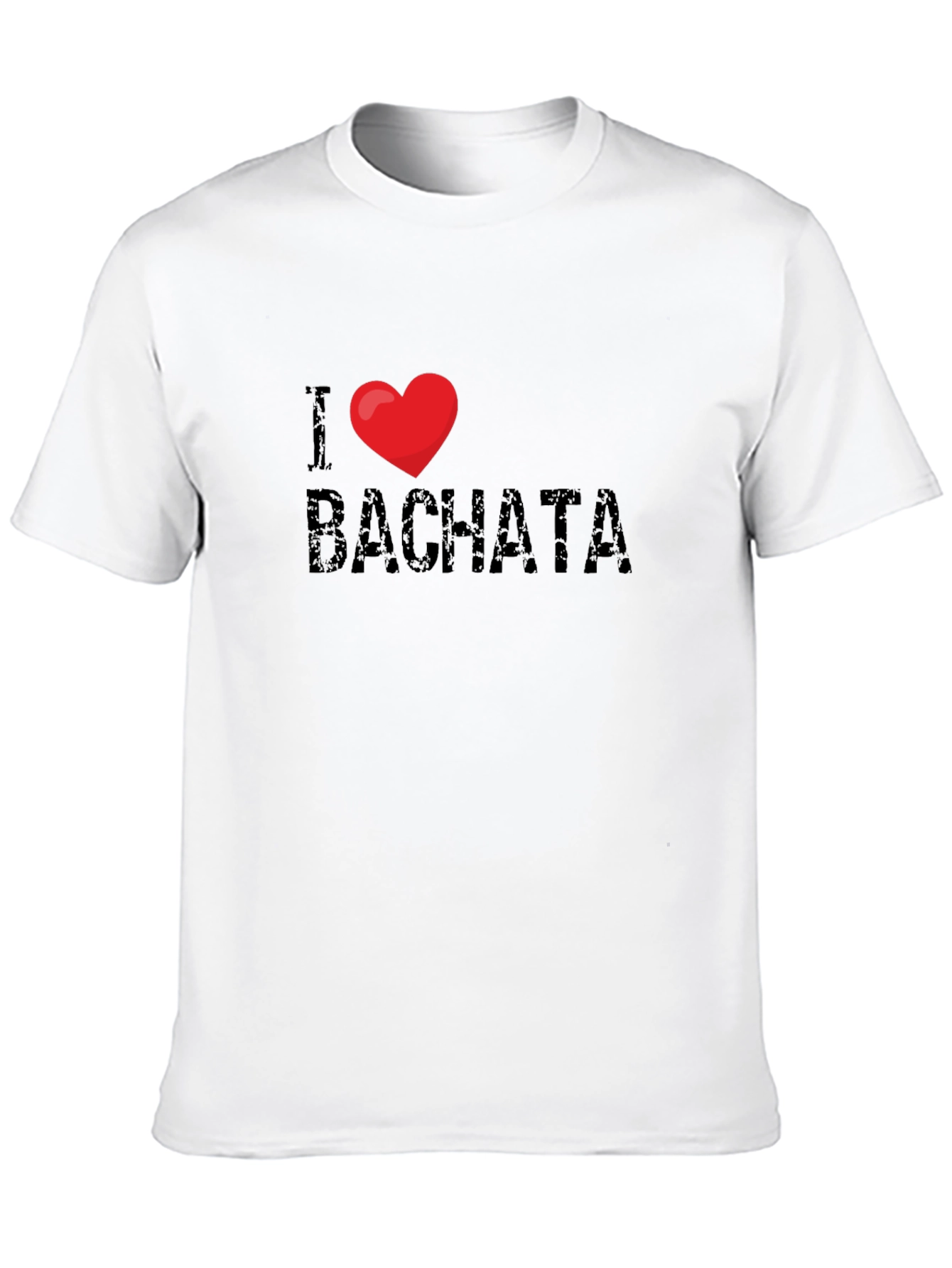 I Love Bachata Black Graphic T-Shirt