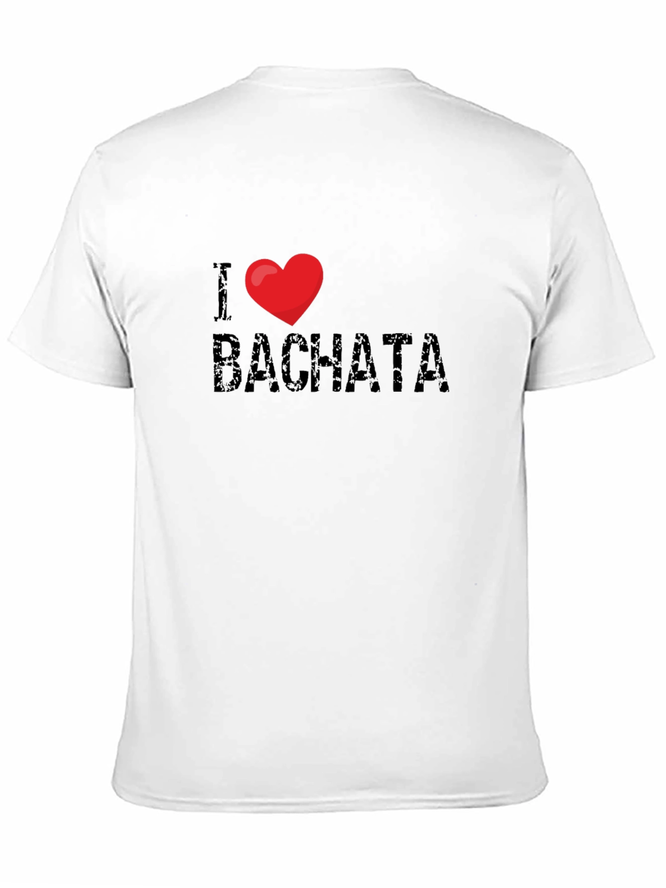 I Love Bachata Black Graphic T-Shirt