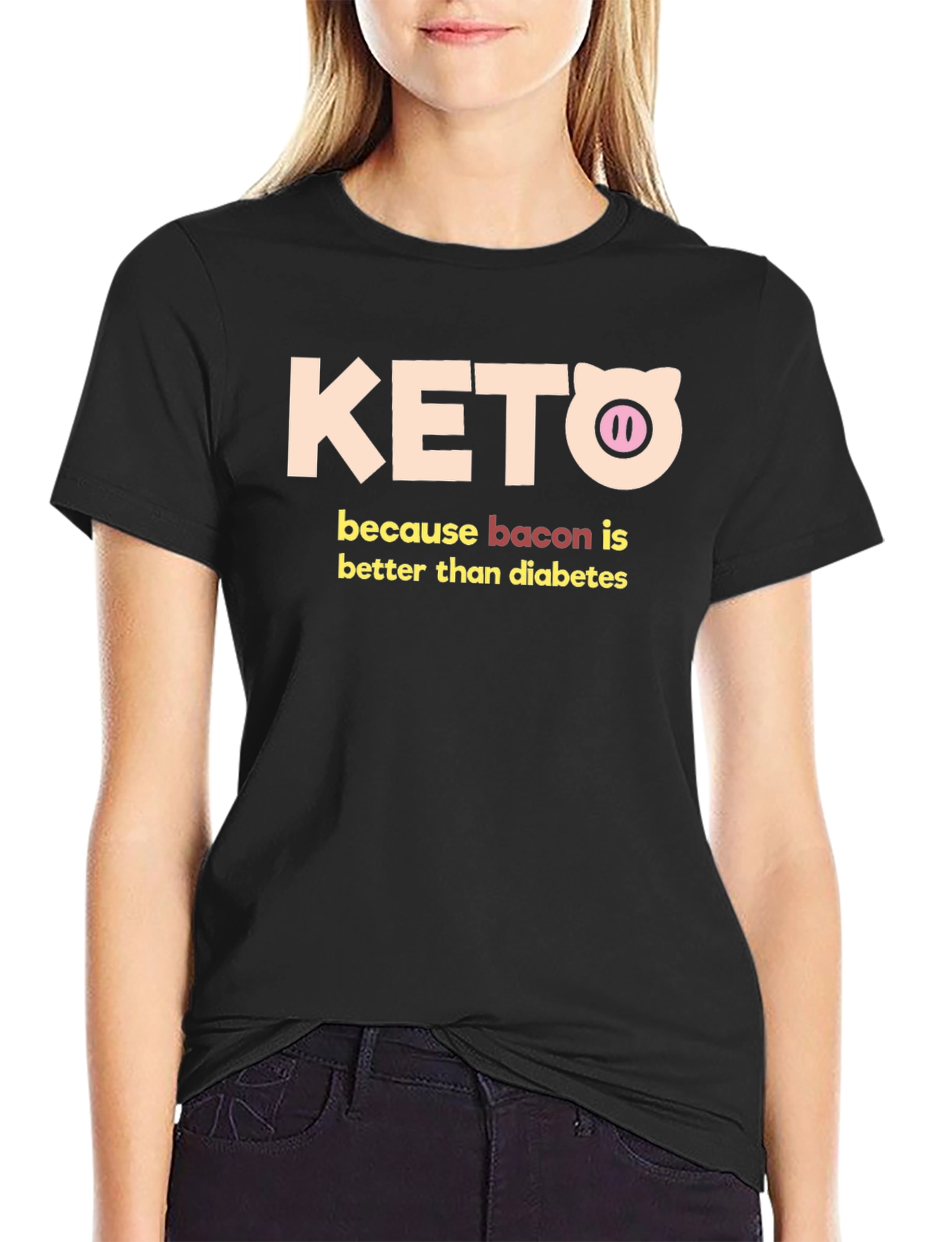 Keto Bacon Better Than Diabetes Graphic Tee