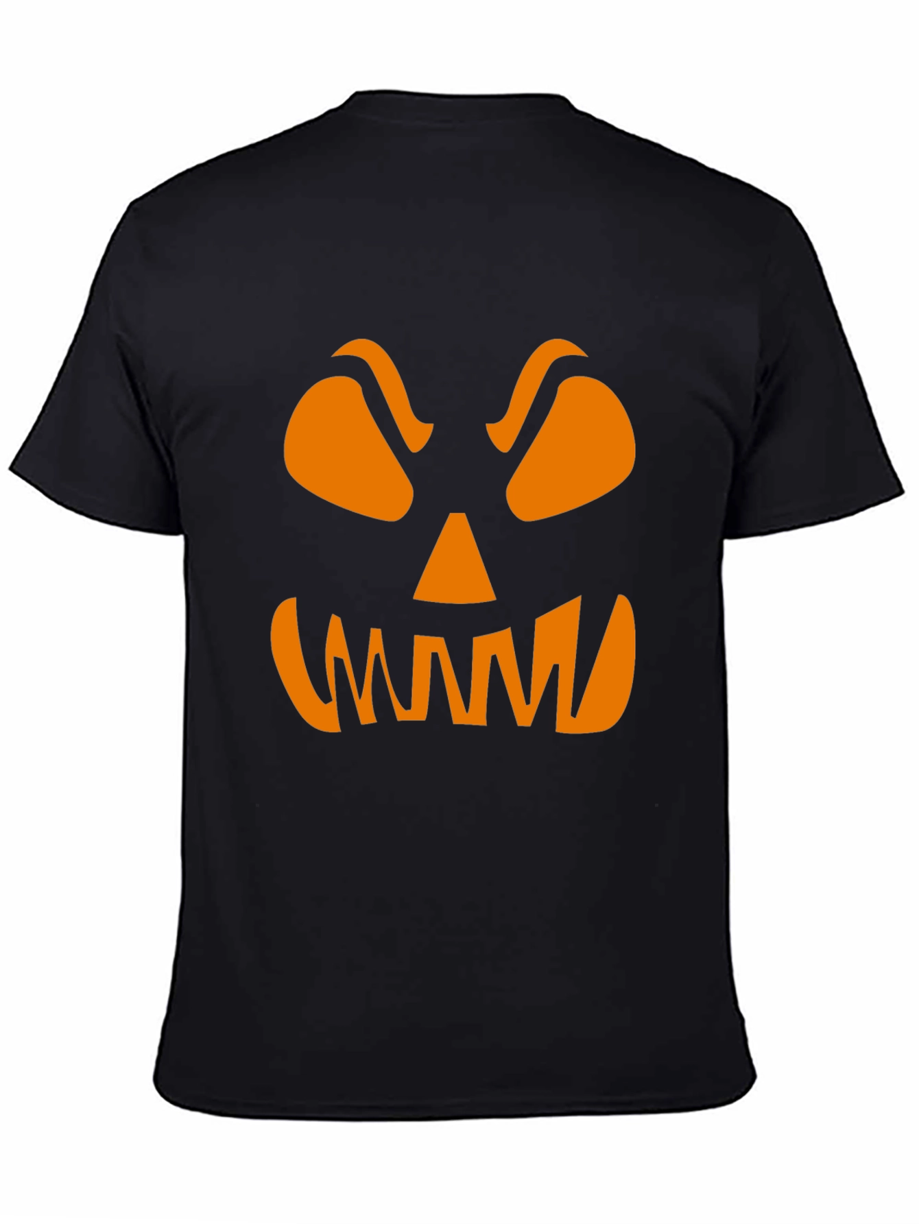 Spooky Pumpkin Face Graphic Tee - Halloween Shirt
