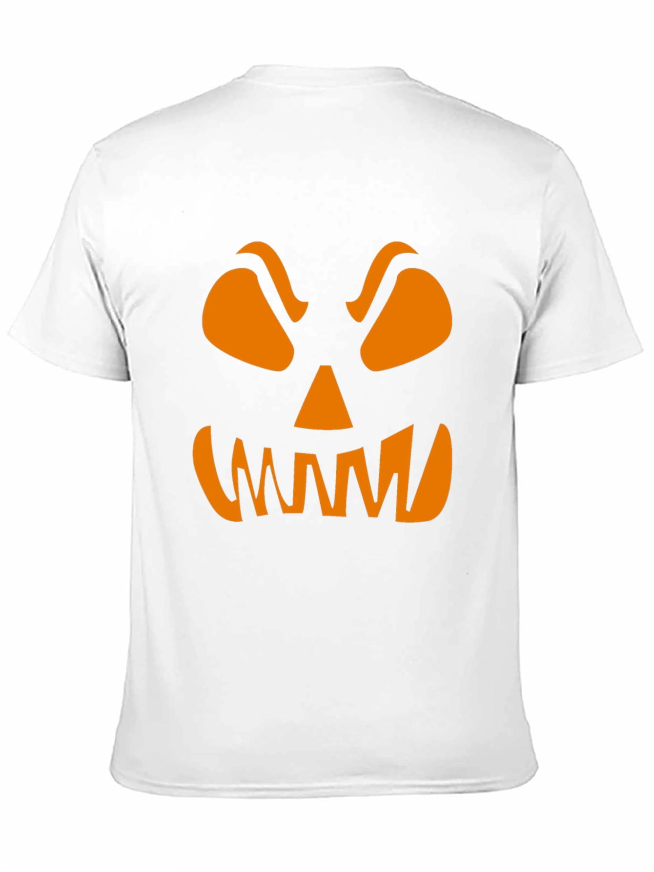 Spooky Pumpkin Face Graphic Tee - Halloween Shirt